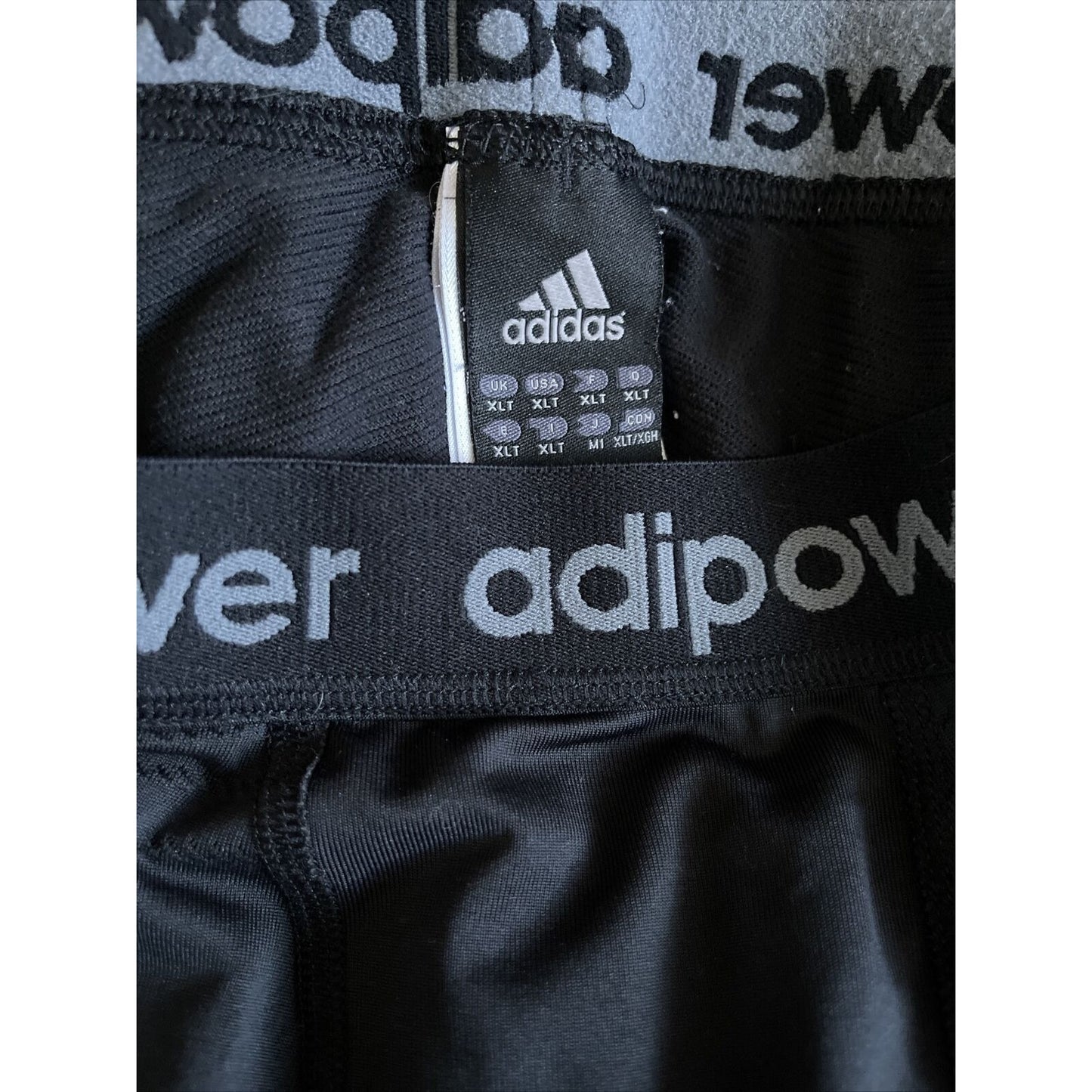 Adipower Adidas Men’s Black Compression Shorts Adidas Size XLT NBA