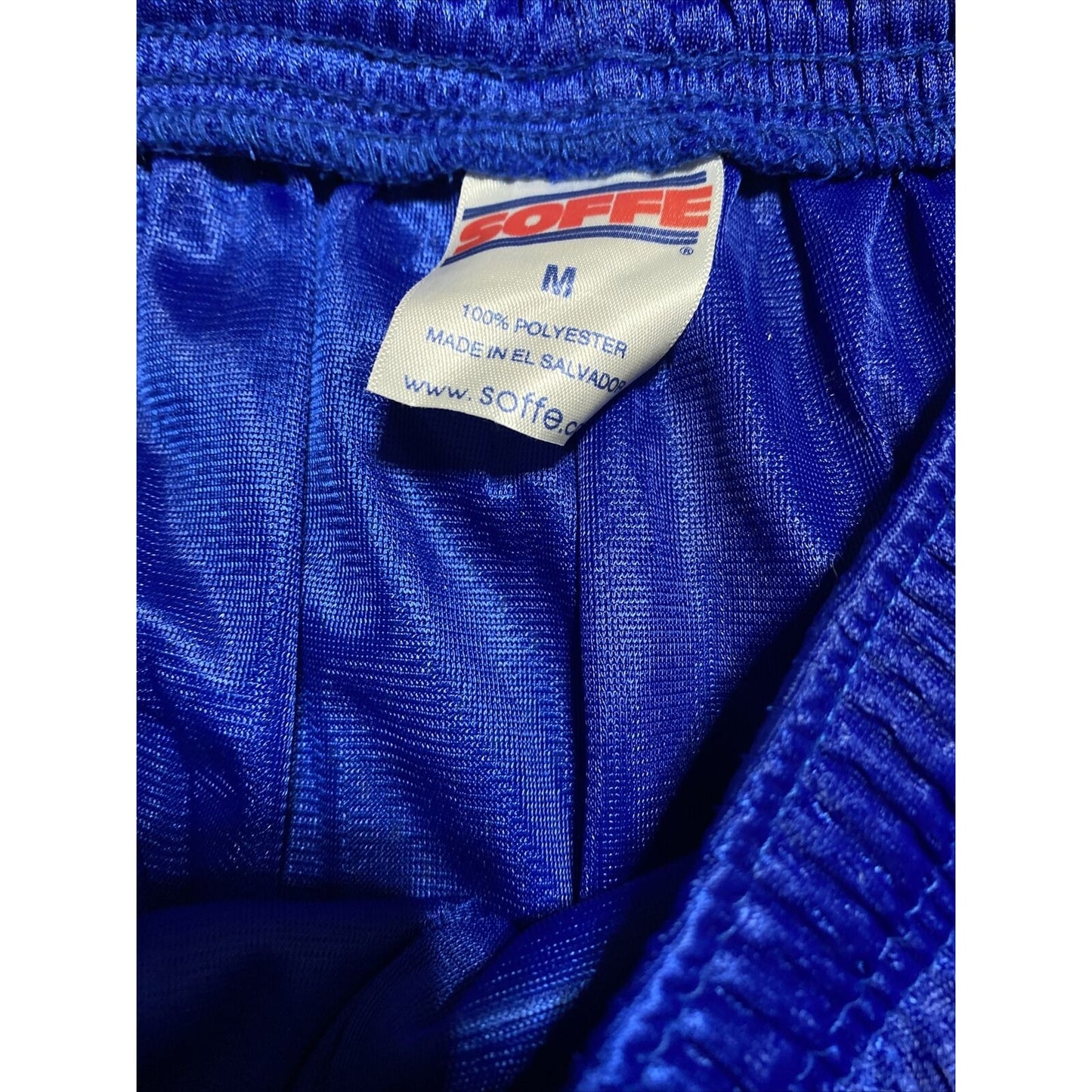 Soffe Men’s Medium Blue Lacrosse Polyester Mesh Shorts