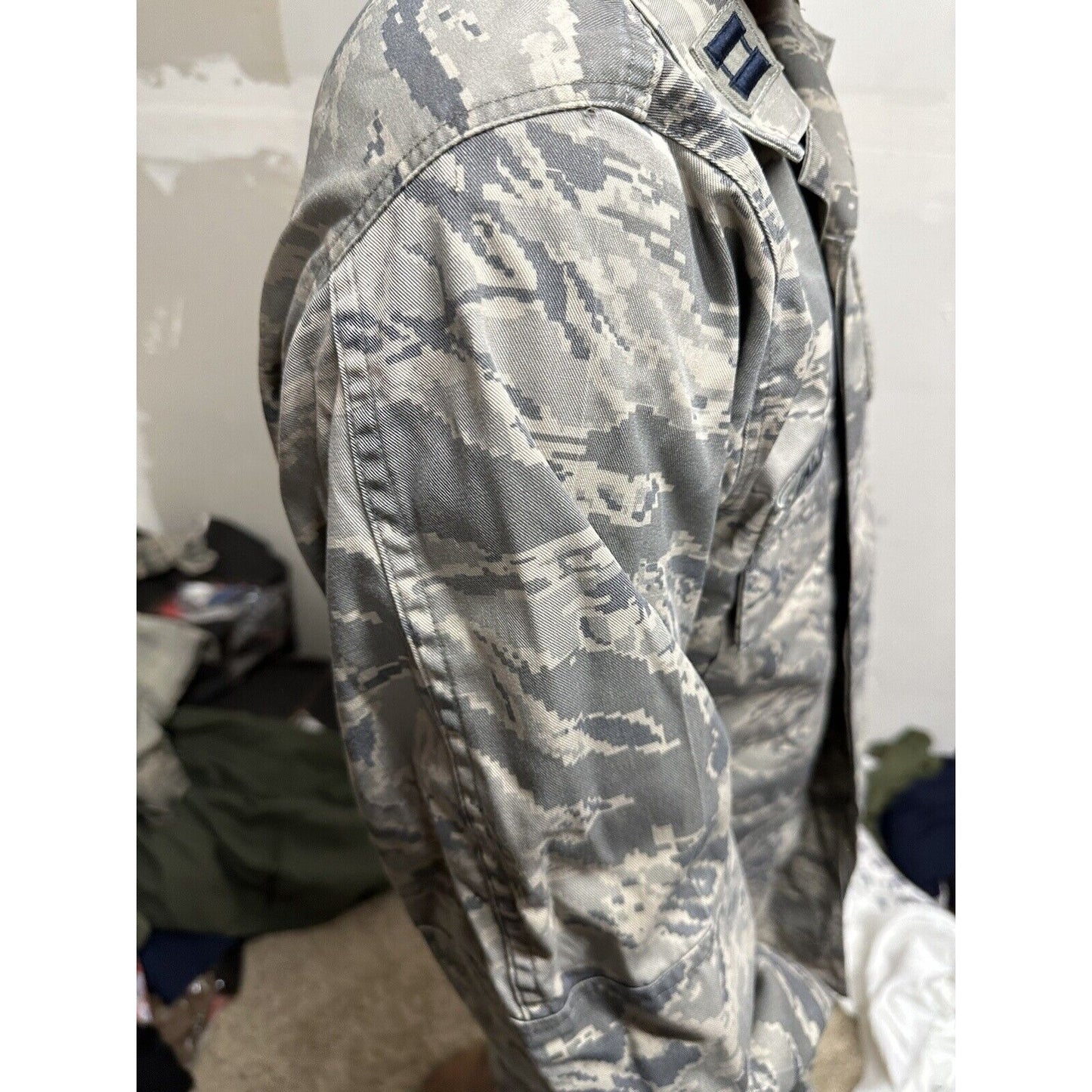 Men’s Abu Airman Battle Uniform Coat Civil Air Patrol Top 38XL Capt Patches