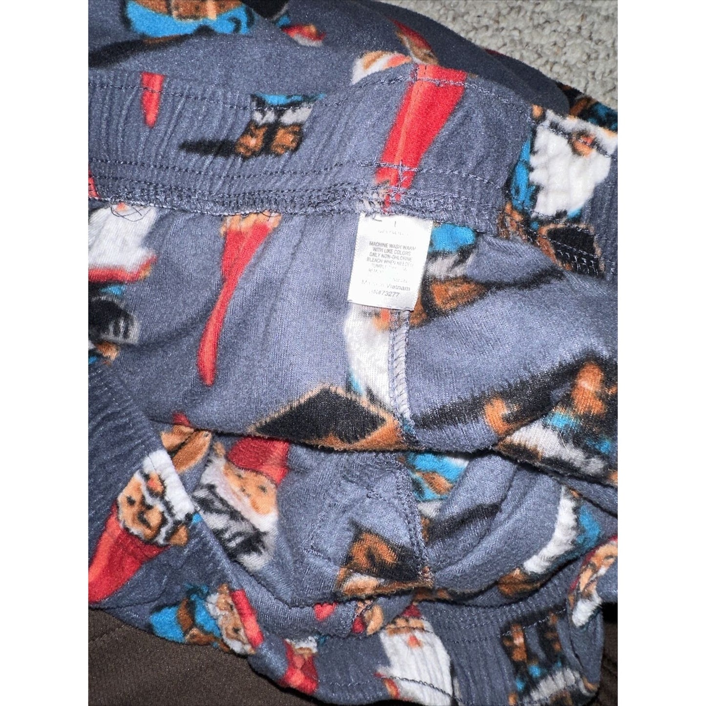 Men’s Large Gnome Wheelbarrow Lounge Pants Sleepwear