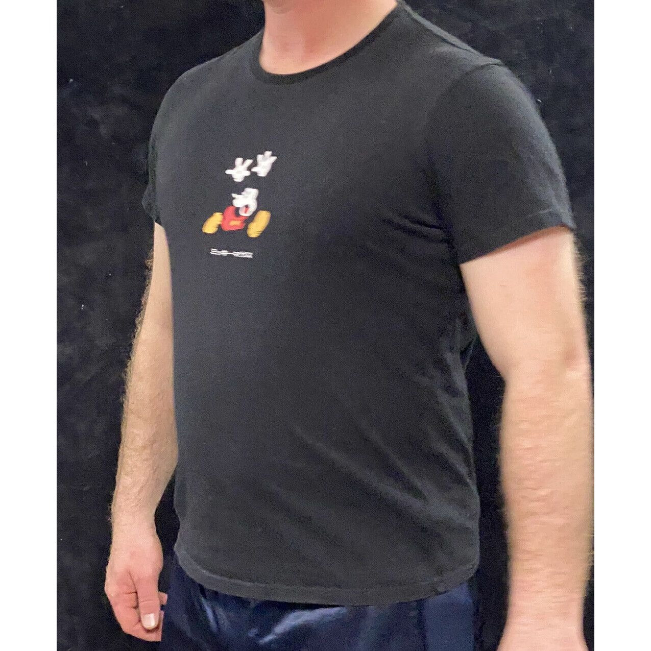 Cotton On Disney Mickey Mouse Unisex Medium Black Cotton T-shirt