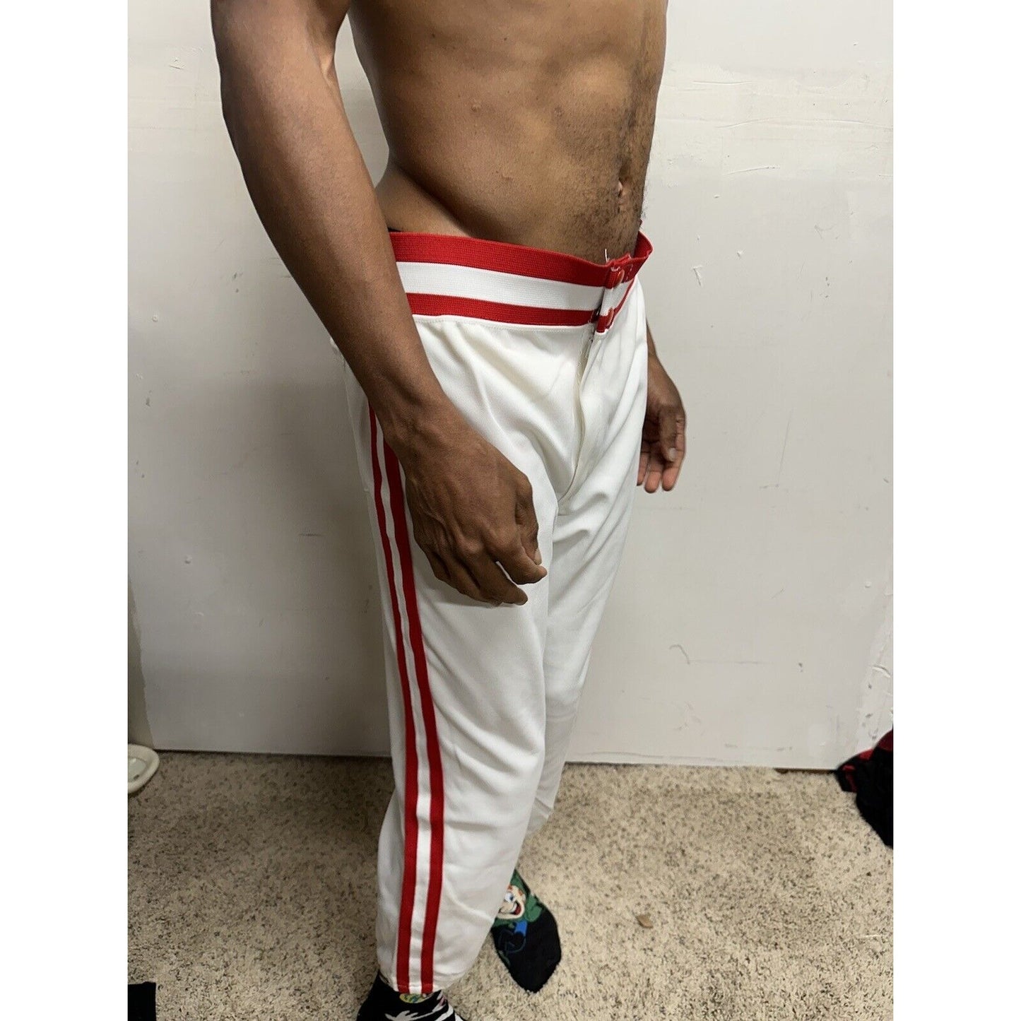 Men’s Pride XL Baseball Pants White And Red