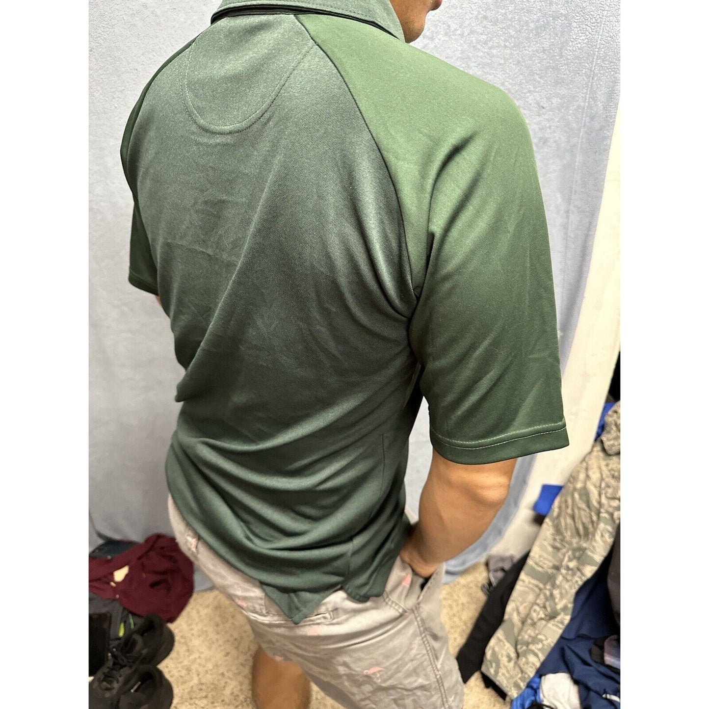 Men’s Champion Small Polo Colorado State University Rams Shirt Green