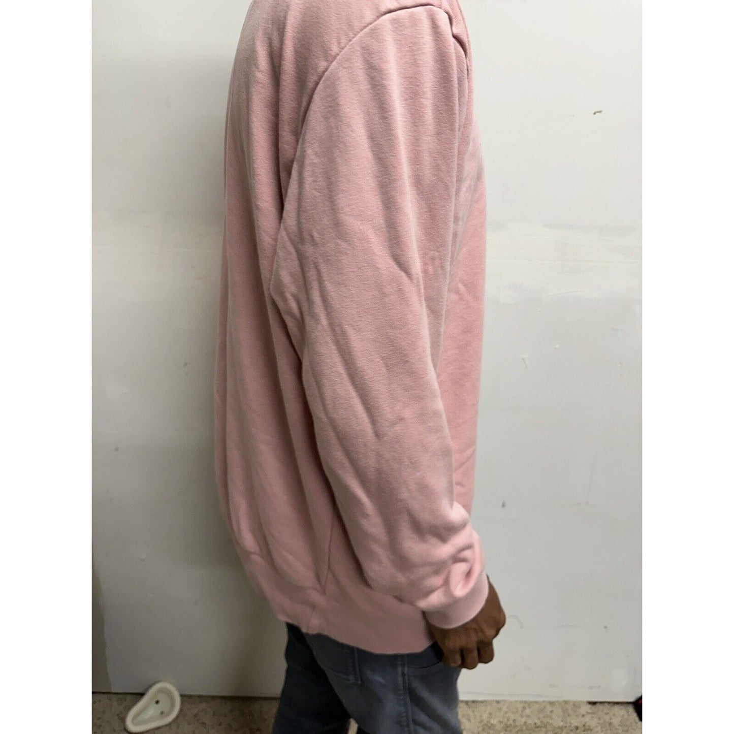 Men’s Pink Adidas Large Pullover Sweatshirt Long Sleeve