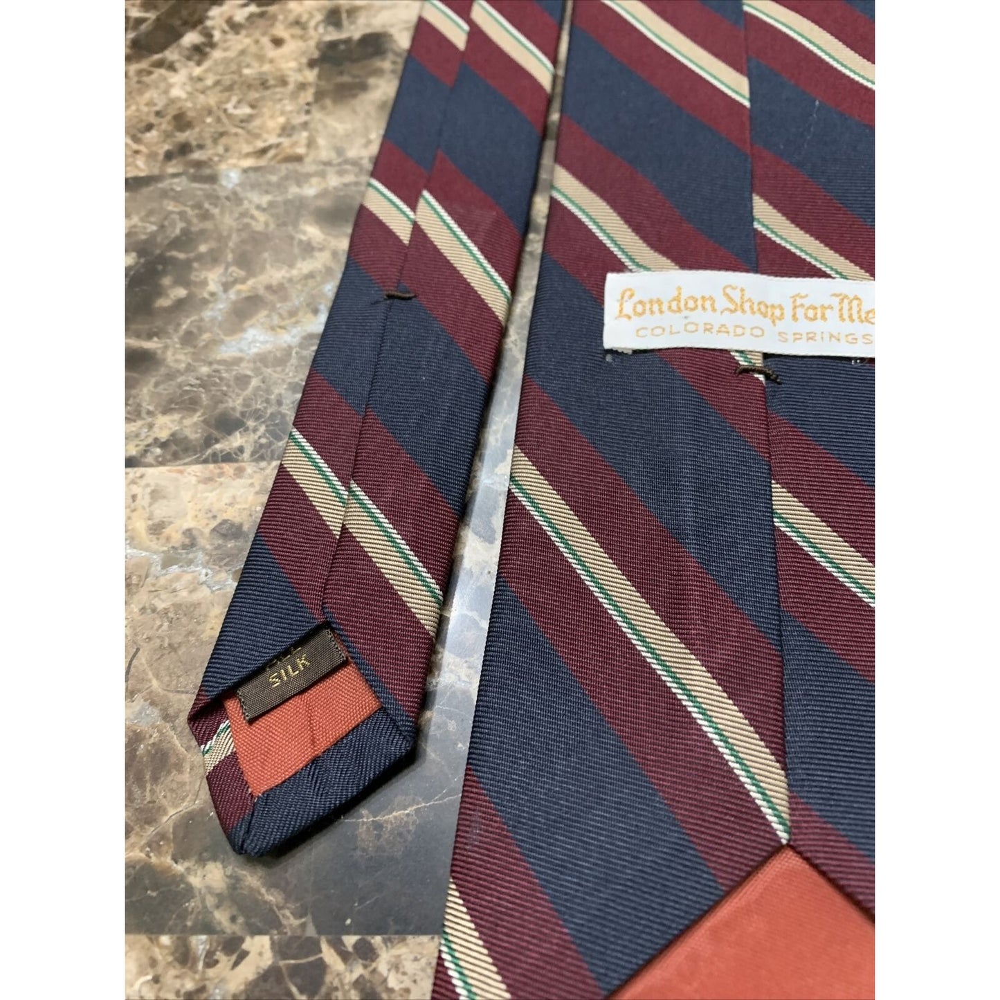 London Shop For Men Silk Striped Tie Colorado Springs