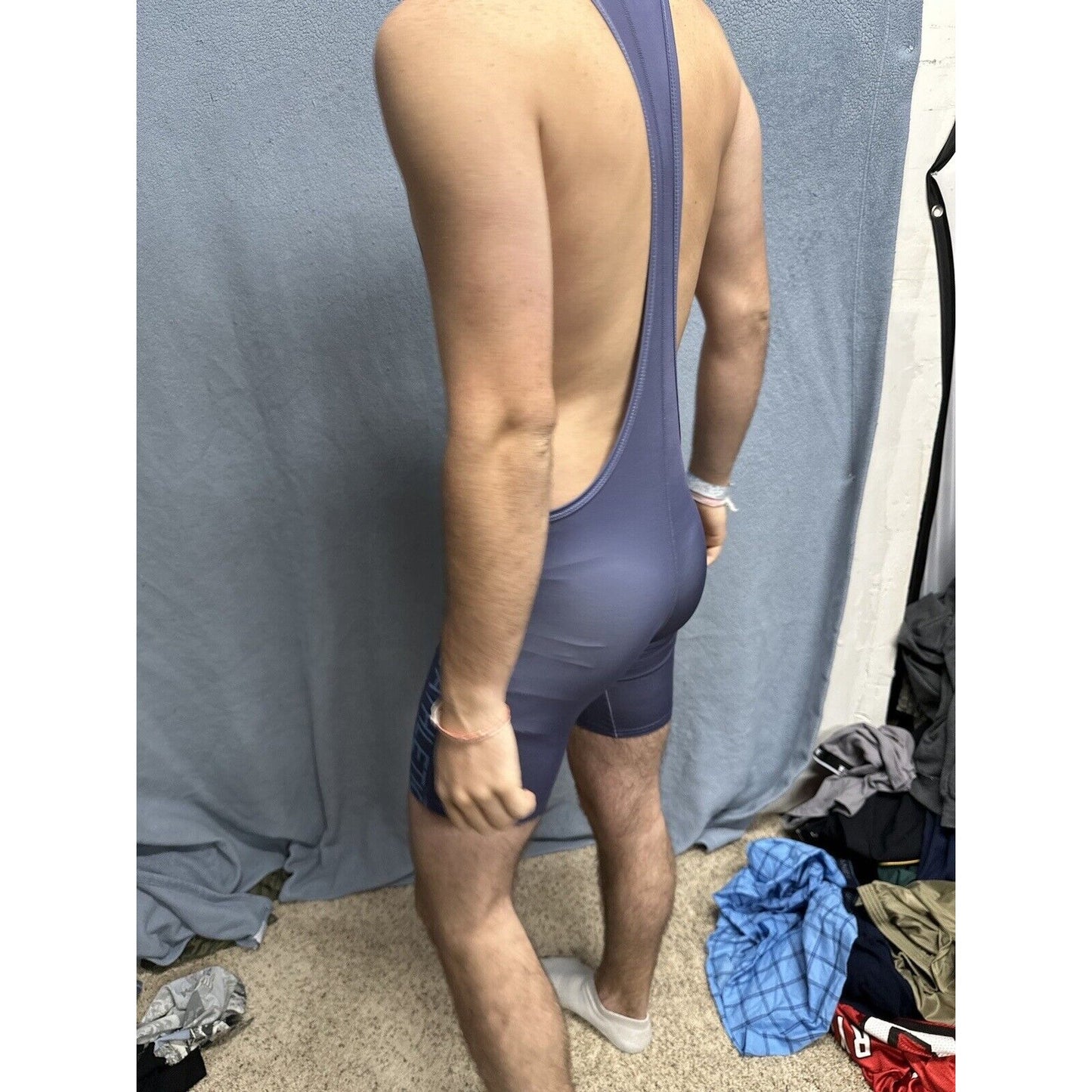 Men’s Tauwell Athletics Gray Wrestling Singlet