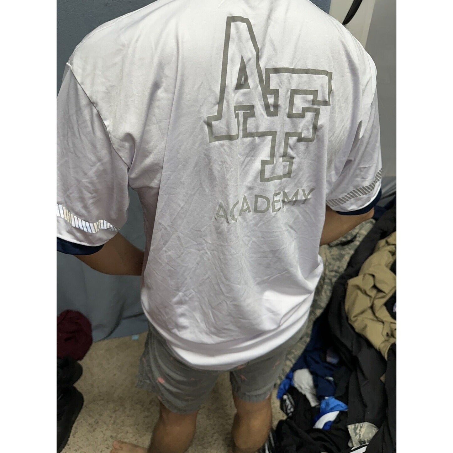 Men’s Large USAFa Air Force Academy Cadet Pt Uniform Shirt White