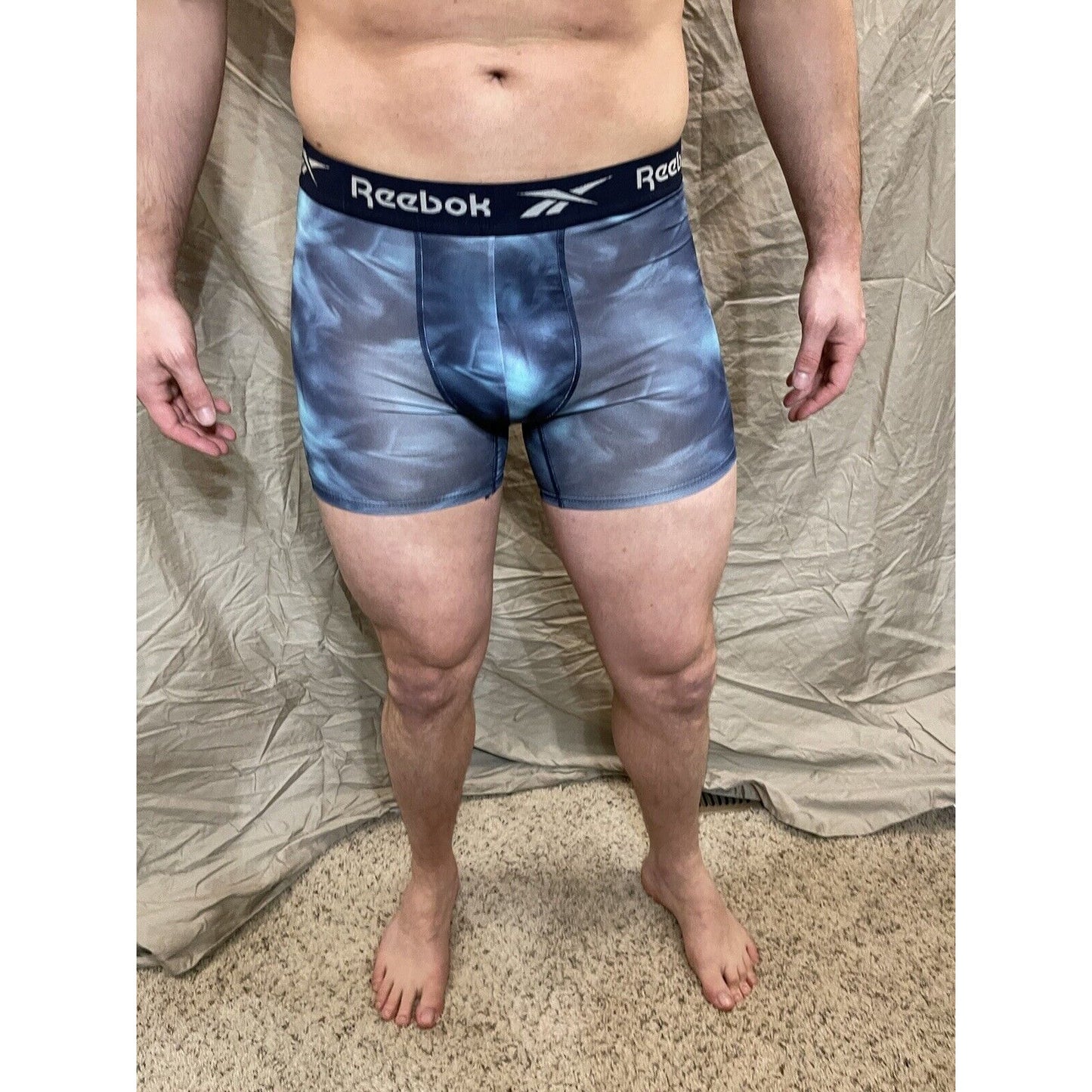 men's reebok small multicolor compression shorts