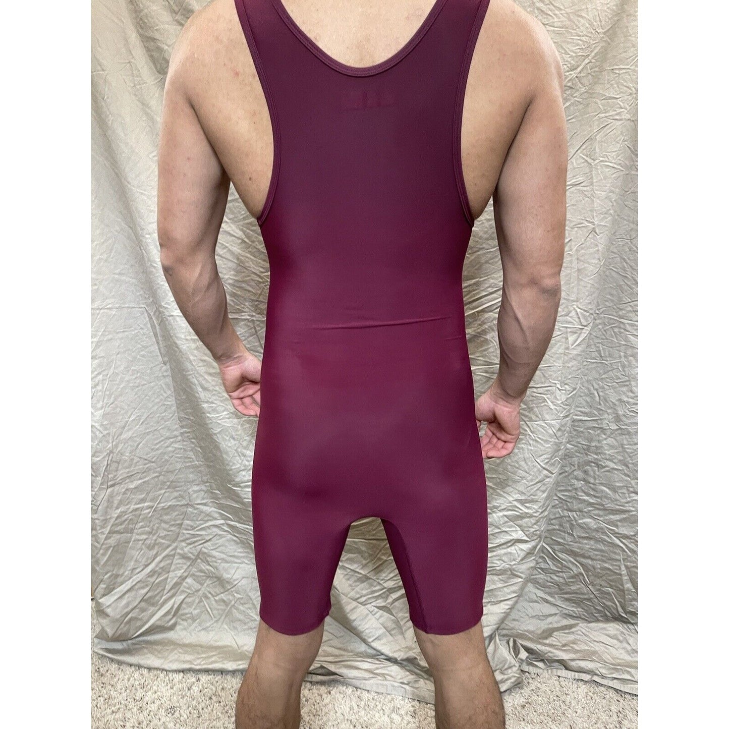 Men's XS wrestling singlet maroon