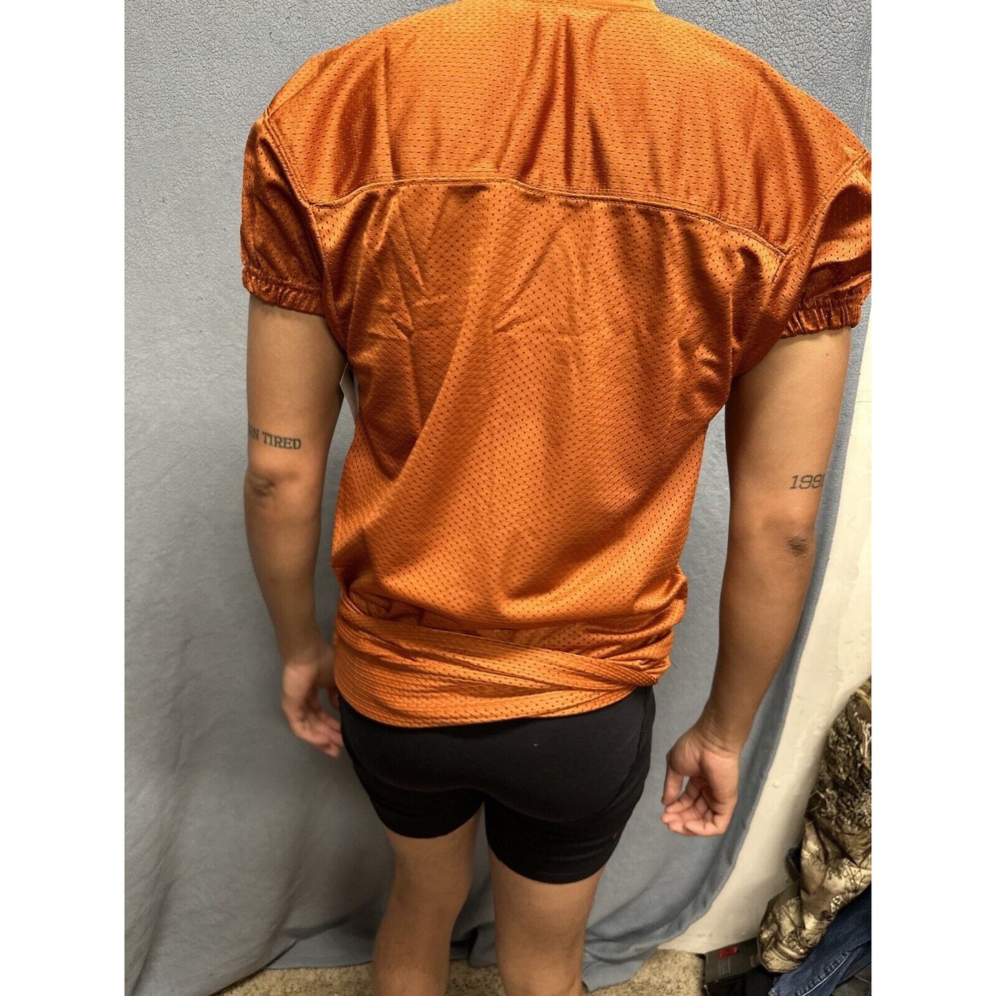 Champro Adult Audible Football Game Jersey TEXAS ORANGE MD