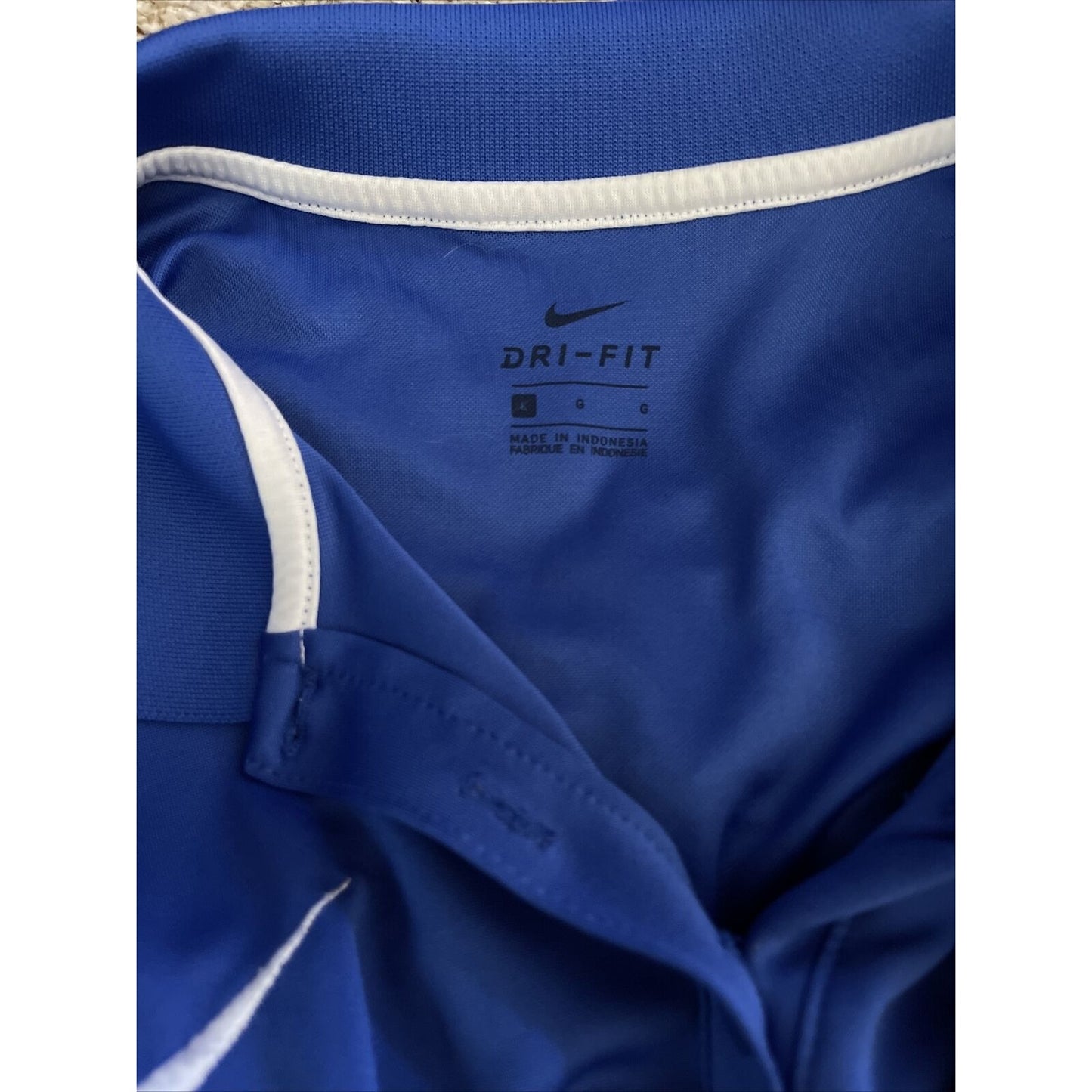 Air Force Nike Dri-Fit Large Blue Polo Shirt