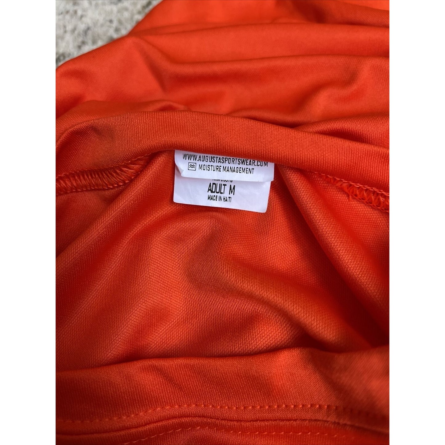 Men's augusta sportswear medium orange compression shirt