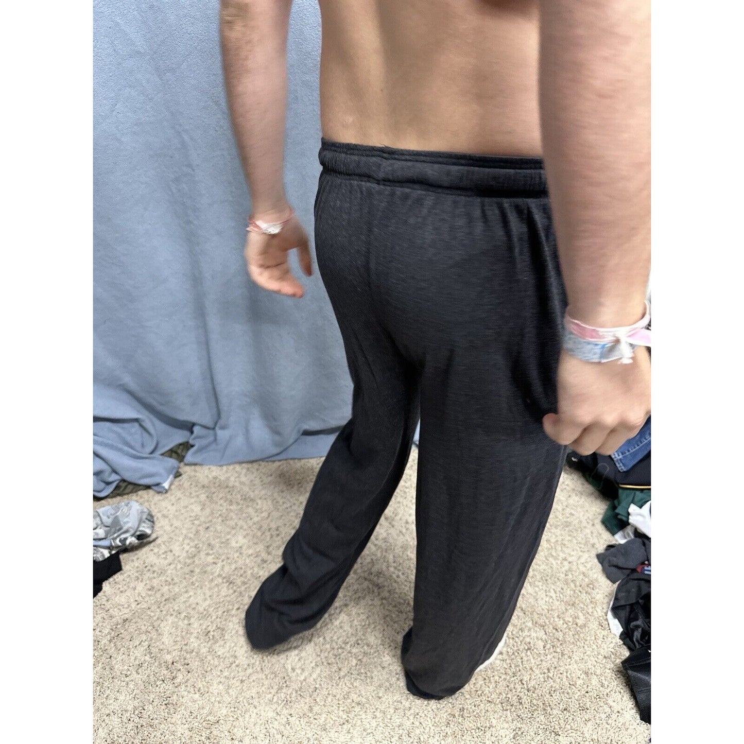 Men’s Large Batman Dark Gray Lounge Pants Sleep Wear With Pockets Large