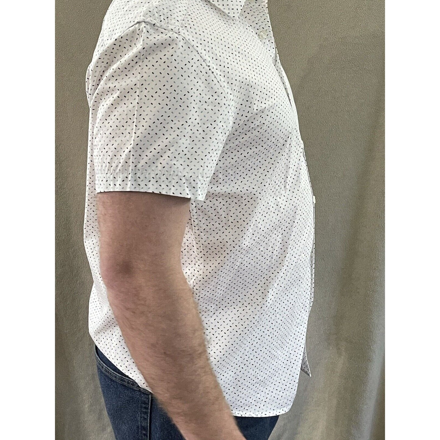 Men’s Kenneth Cole Large Button Shirt White