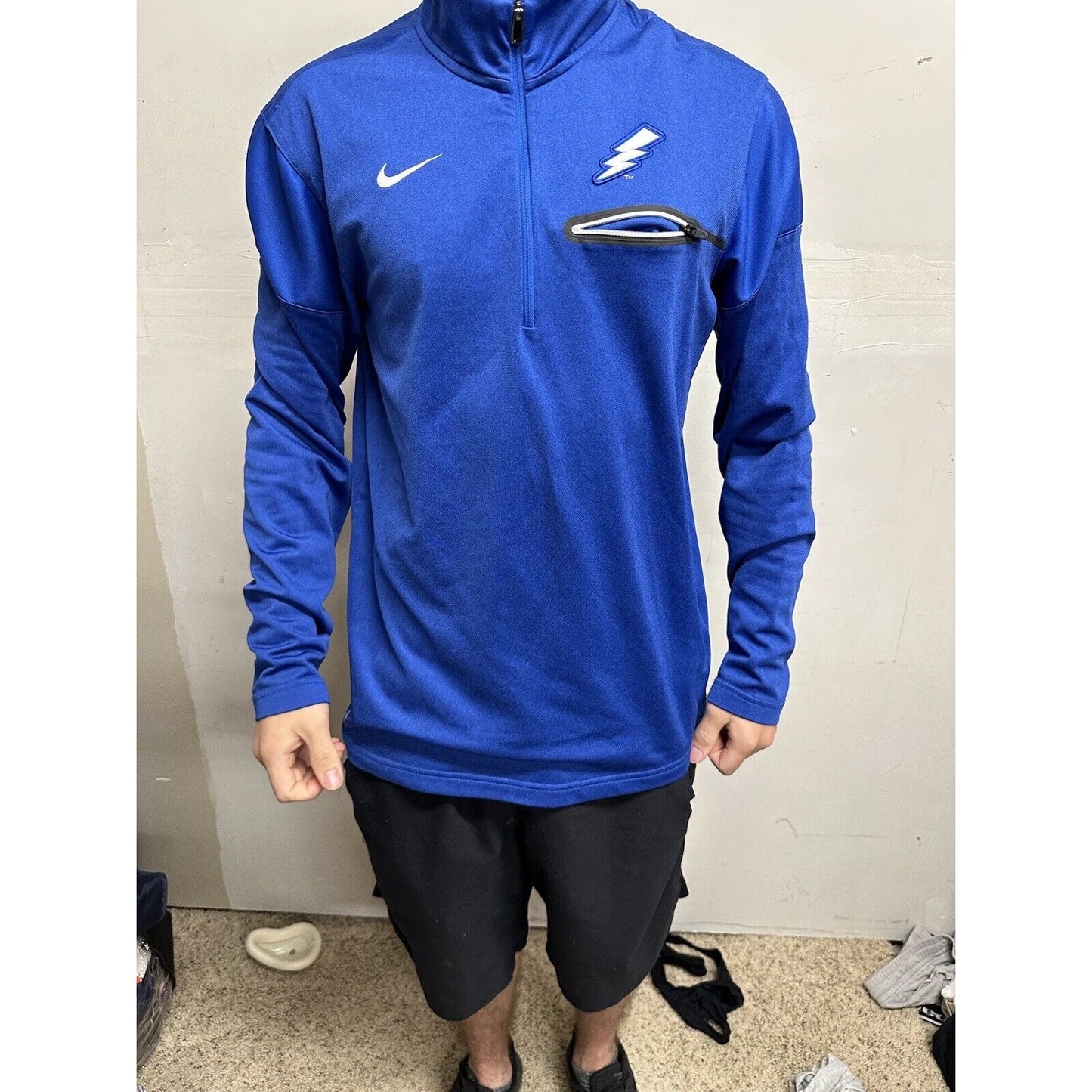 Men’s Blue Air Force Falcons USAFA Nike 1/4 Zip Pull Over Jacket