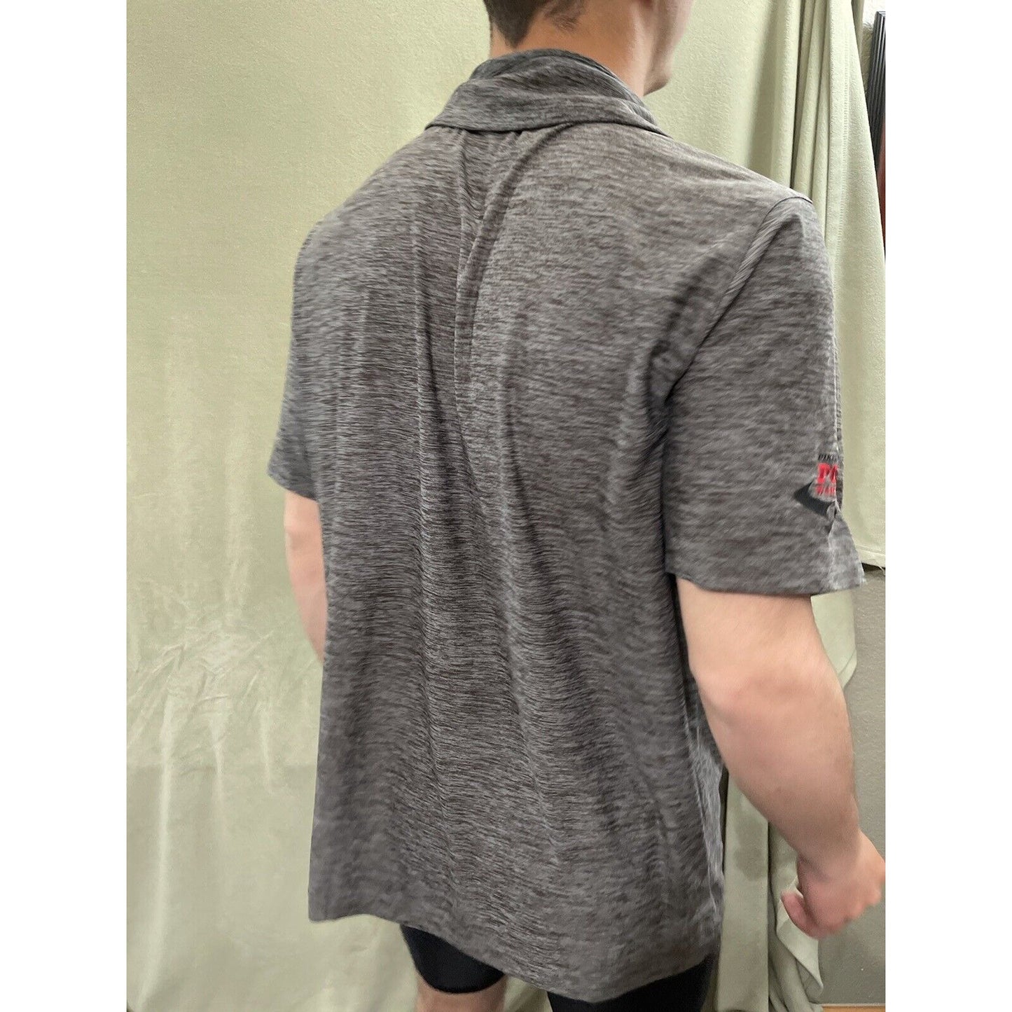 Under Armour Gray Loose Polo Heatgear Large Wardogs Football