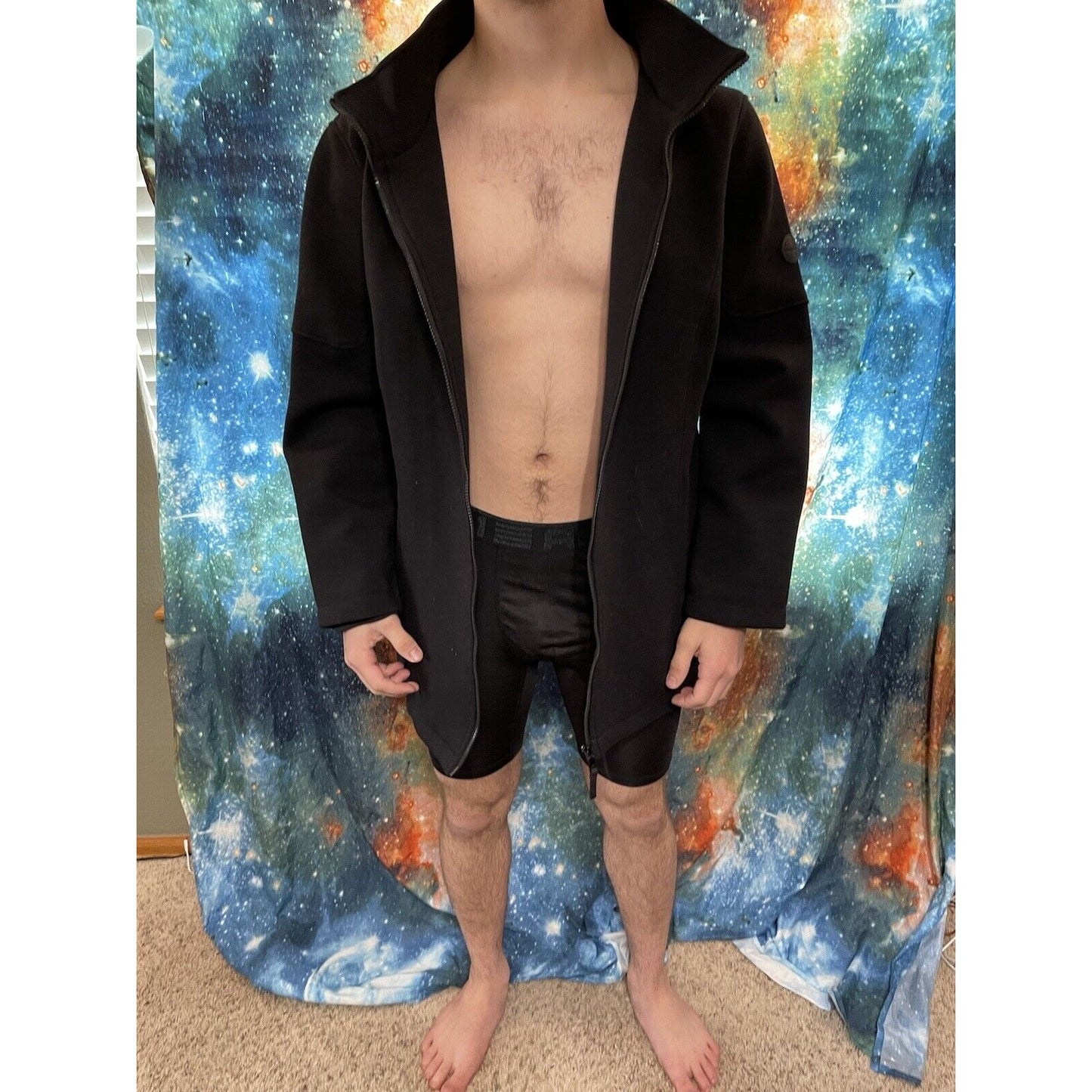 Men's Black Andrew Marc XXL jacket cotton polyester