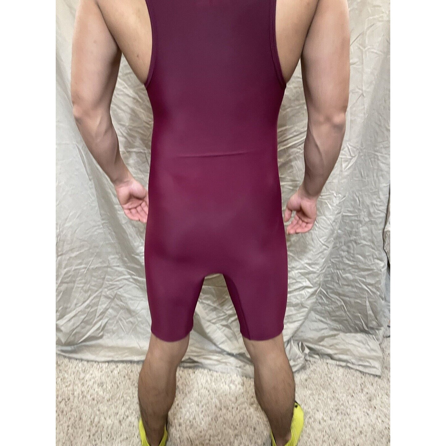 Men's XS wrestling singlet maroon
