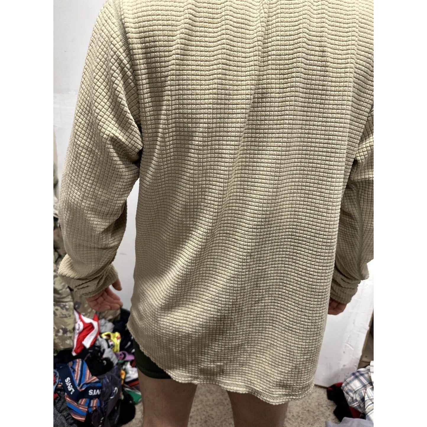 Men’s Tan Half Zip Polartec Official Gen III Army Issue Long Sleeve Pullover