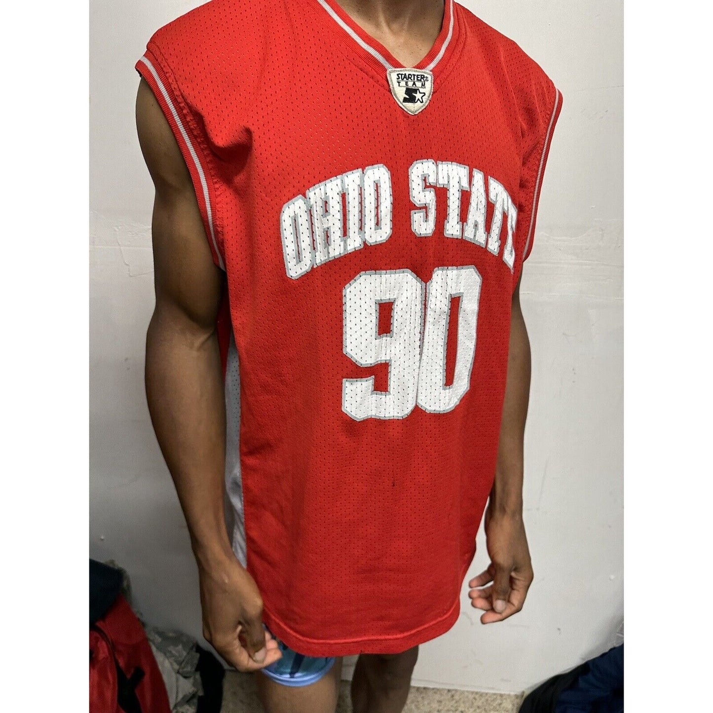 Men’s XL Vintage Ohio State Jersey Red Starter Team