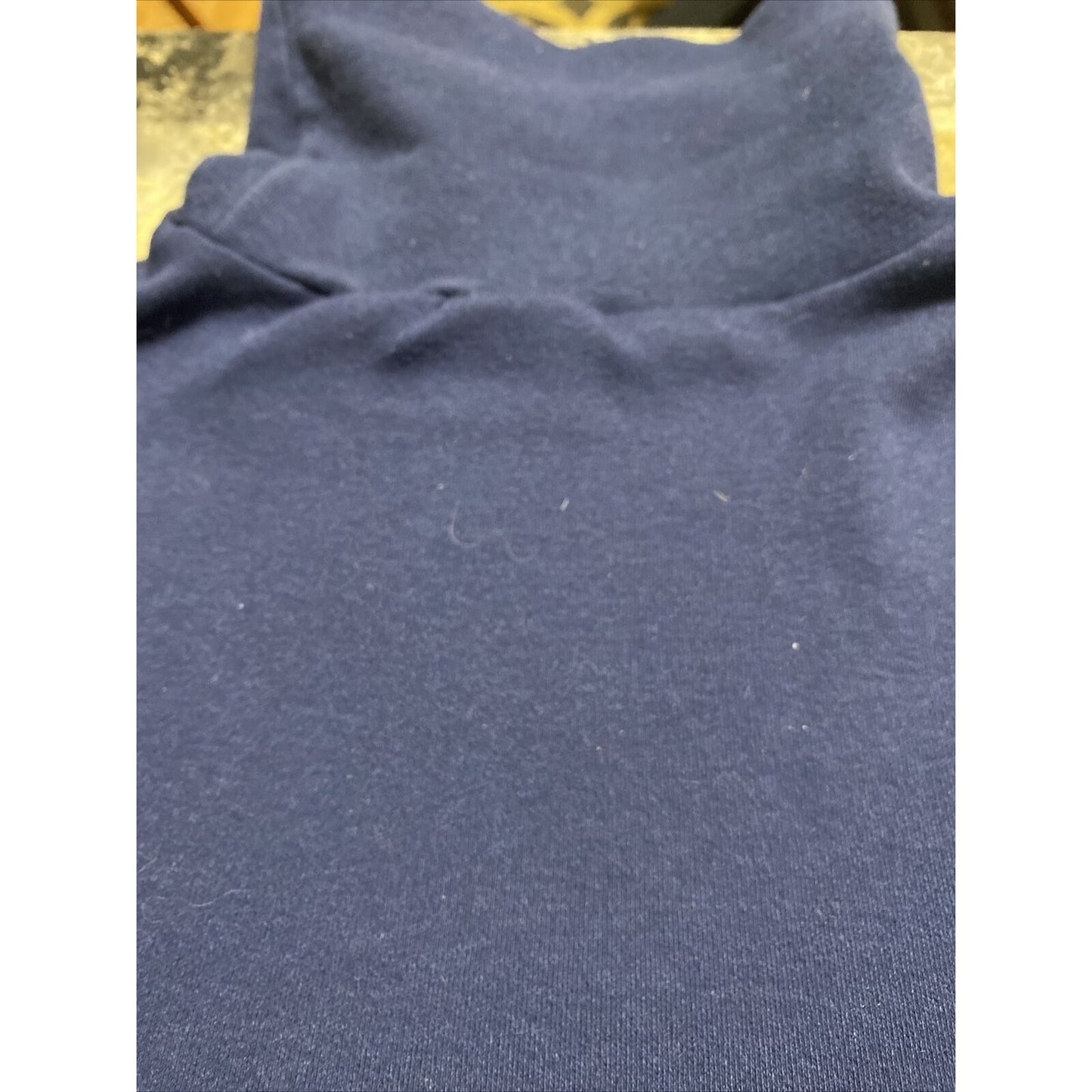 Eddie Bauer Men’s Large Navy Blue Cotton Turtleneck Pullover Long Sleeve Sweater