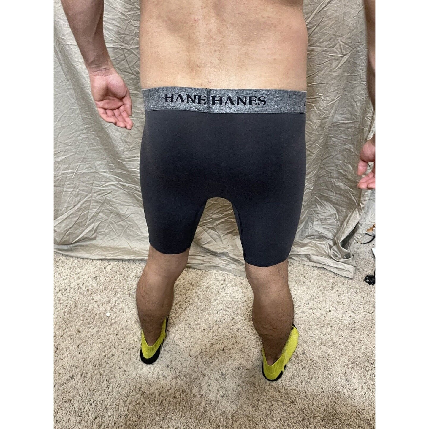 men's black hanes most comfortable medium boxer briefs