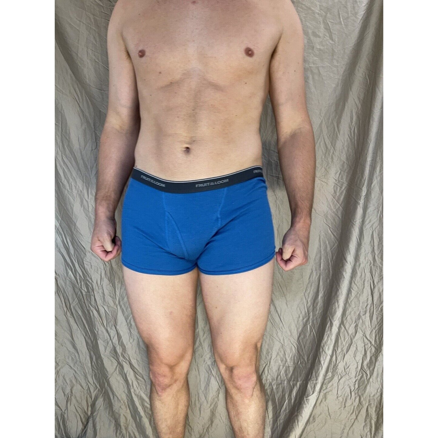 boy's large fruit of the loom boxer brief Blue