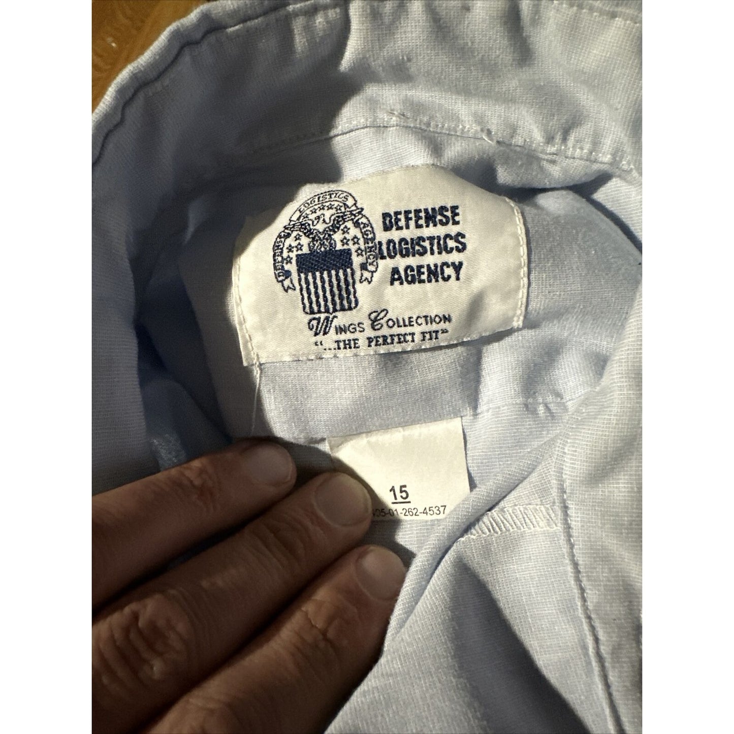 Men’s Dress Blues Shirt USSF USAF Coast Guard Uniform Short Sleeve Size 15