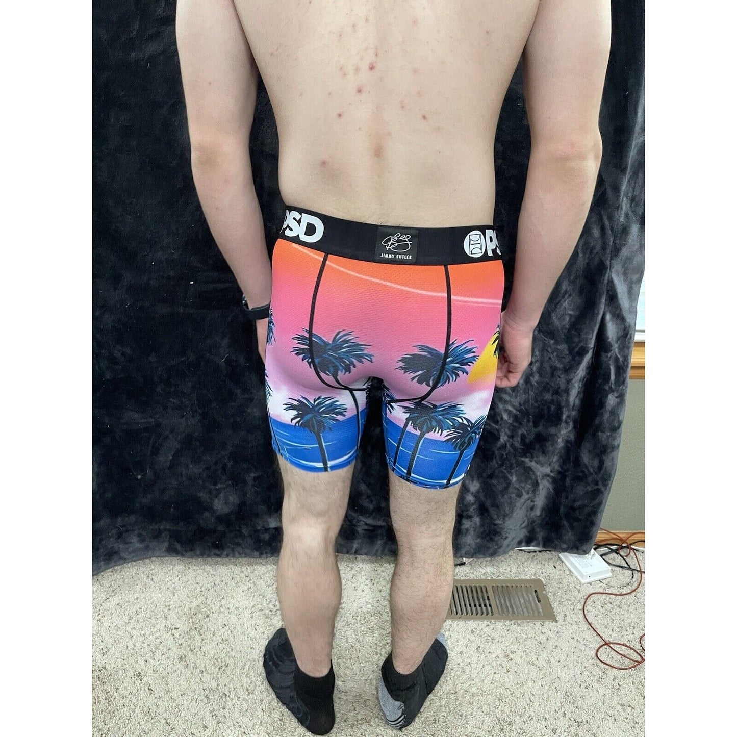 Men’s PSD Medium Boxer Briefs Pink Palms