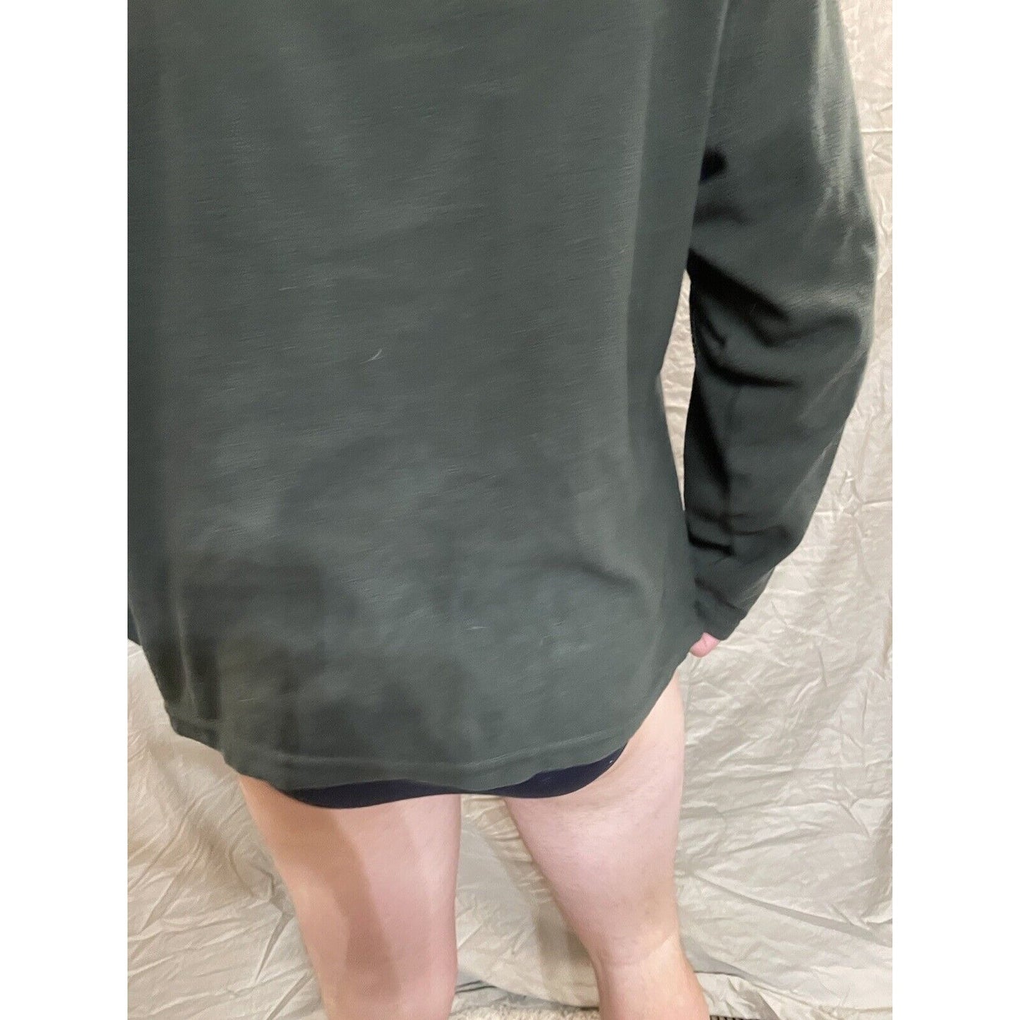 Men's Habit Large quarter zip pullover sweatshirt green