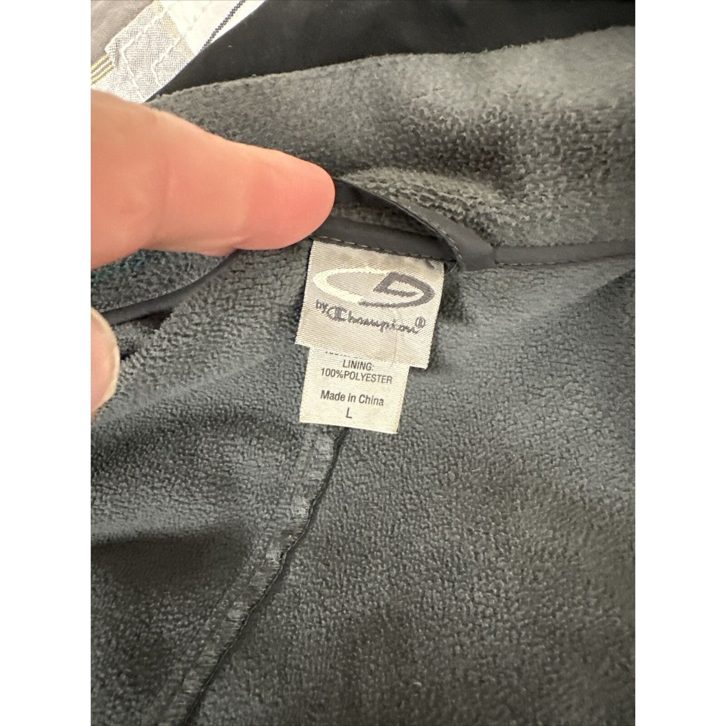 Men’s Large Black Champion Full Zip Jacket