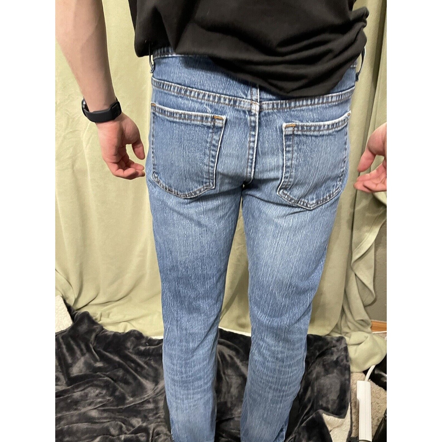 Mens George Blue Athletic Fit Denim Jeans 30 X 32 EUC