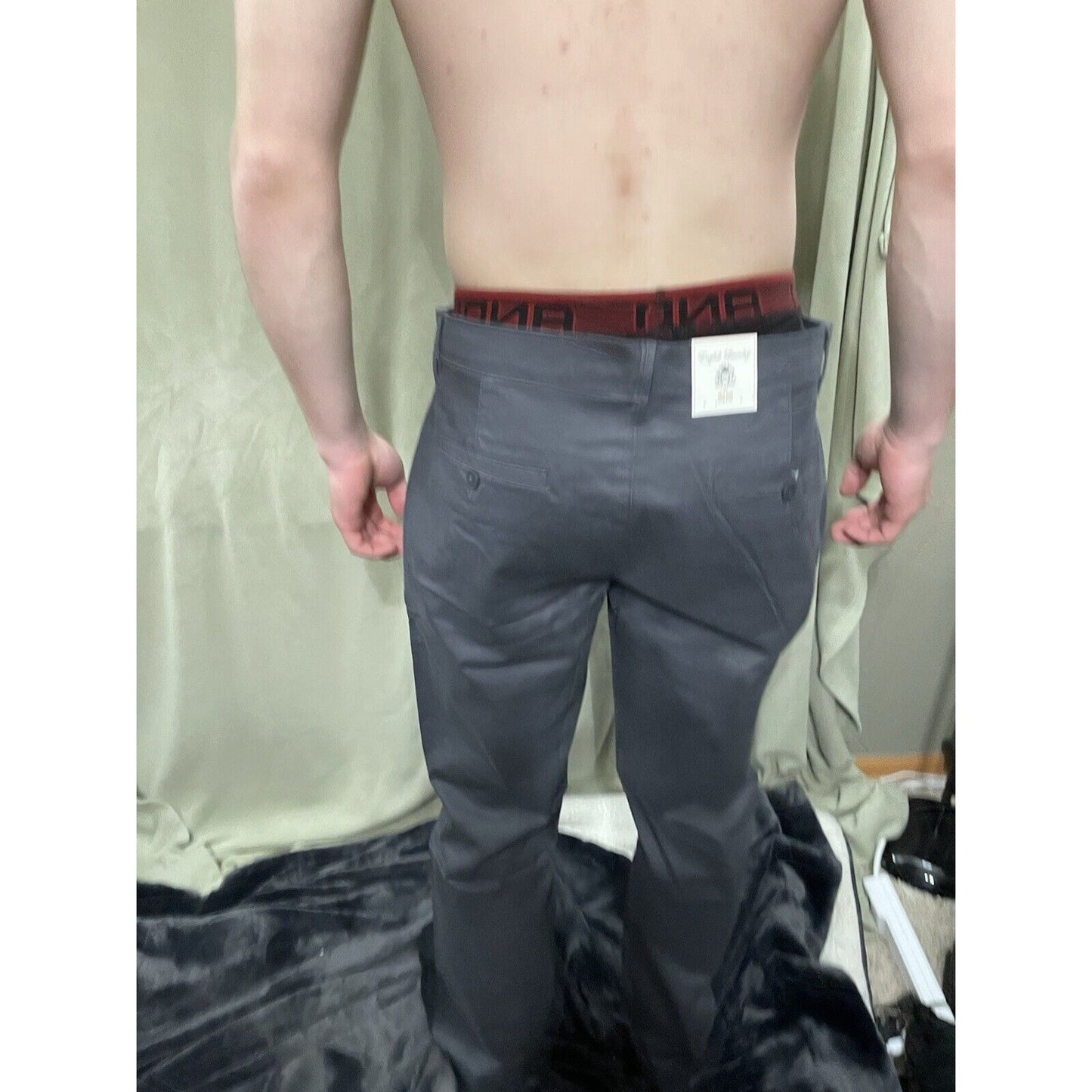 English Laundry New Men's Size 34 X 30 Forged Iron Tapered Leg Chino Pant