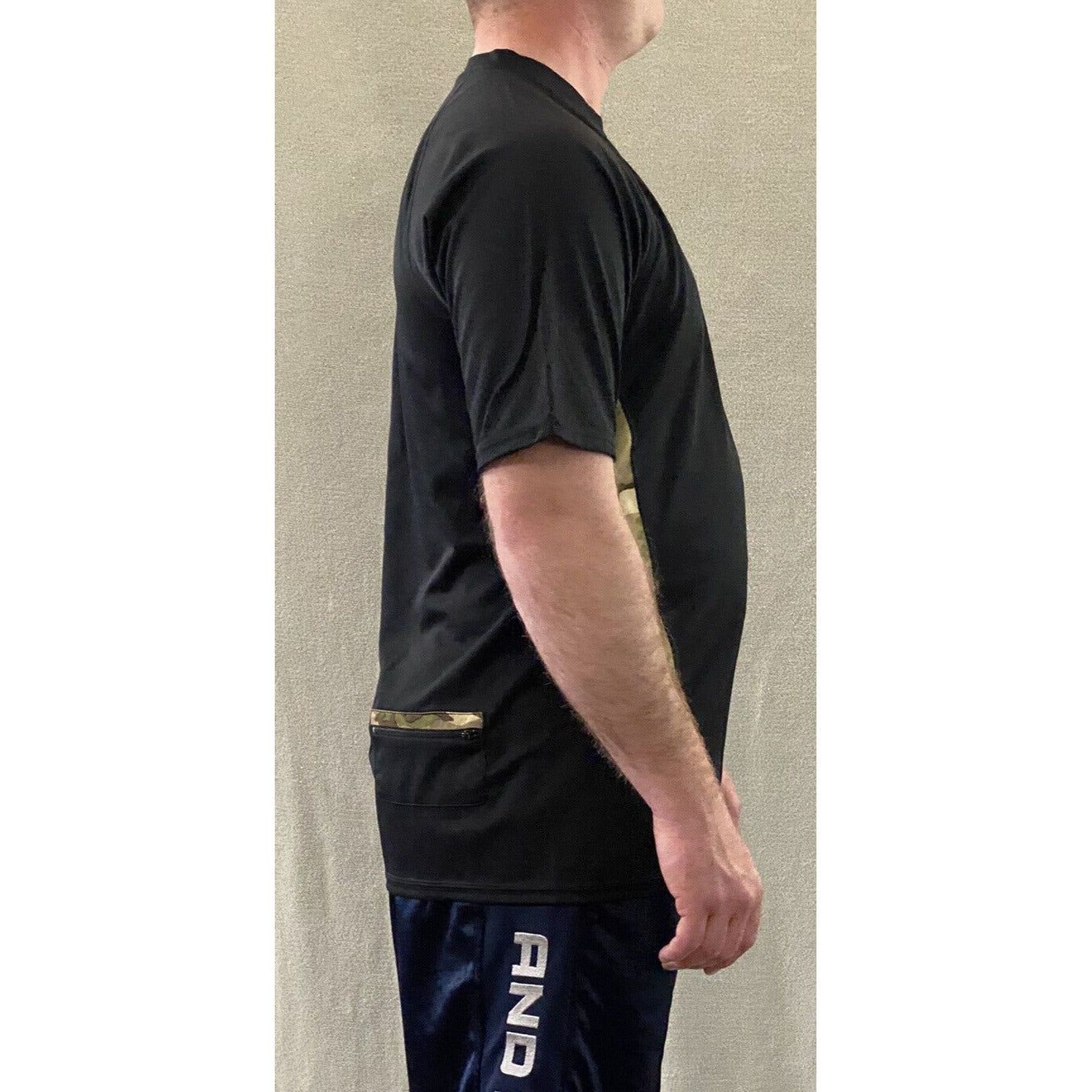 Soffe Extreme Training XT46 Men’s Medium Black & Camo Military Polyester T-shirt