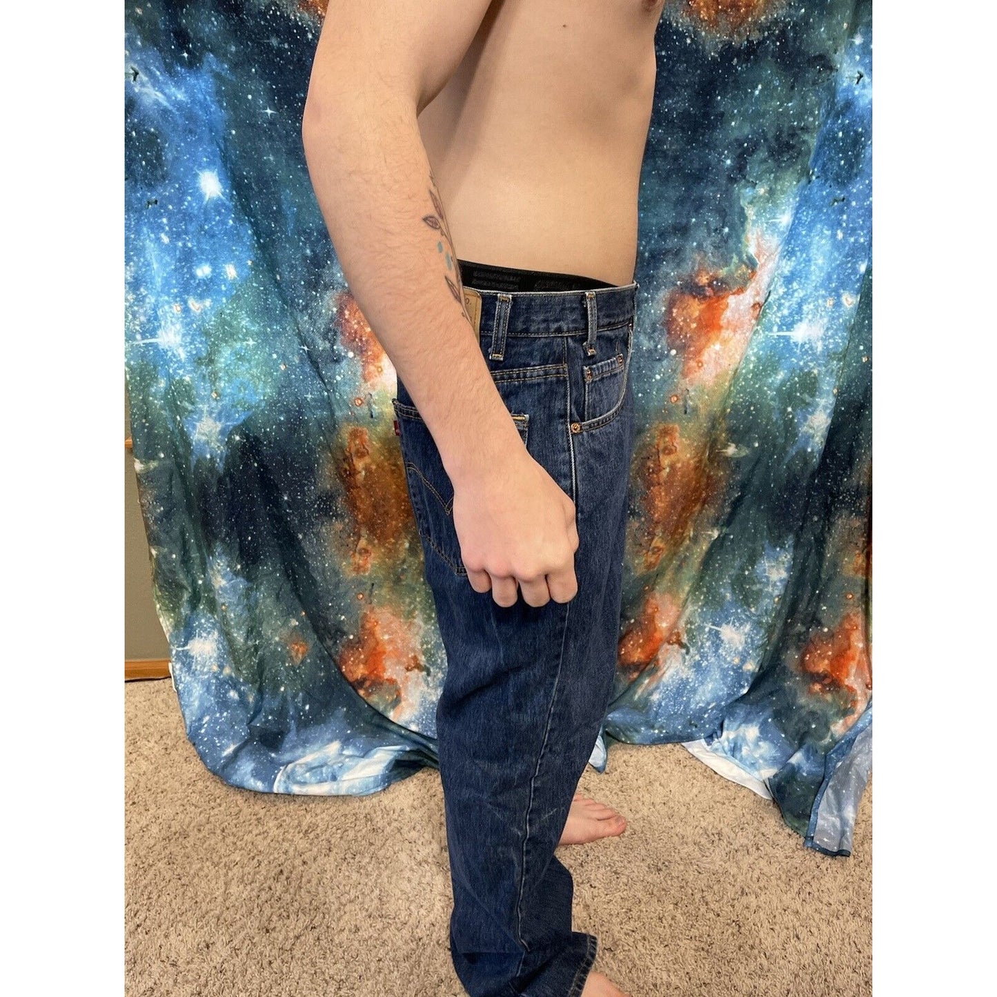 Men's Levis 550 38 x 34 blue jeans