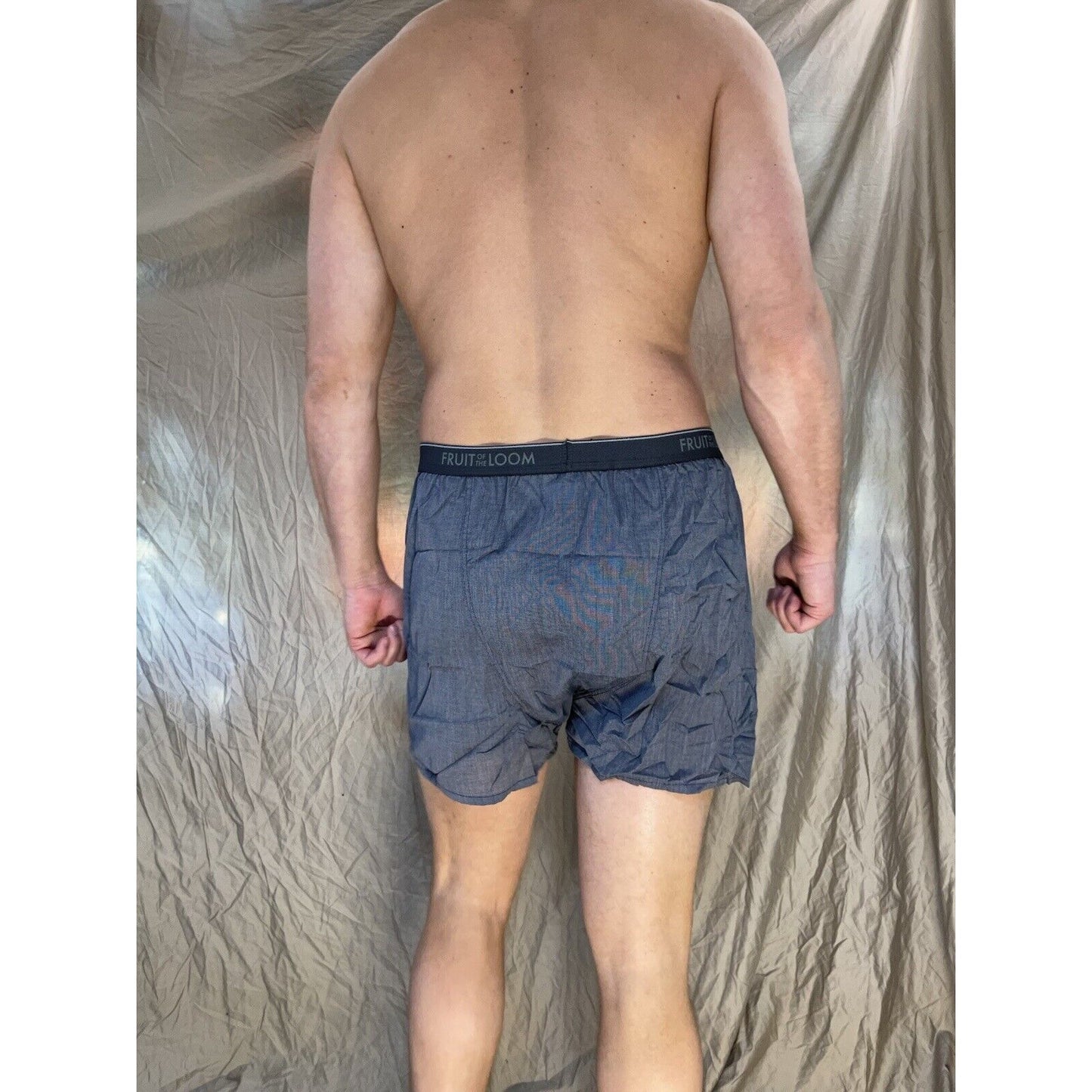 men's fruit of the loom Steel blue boxer shorts Size Small