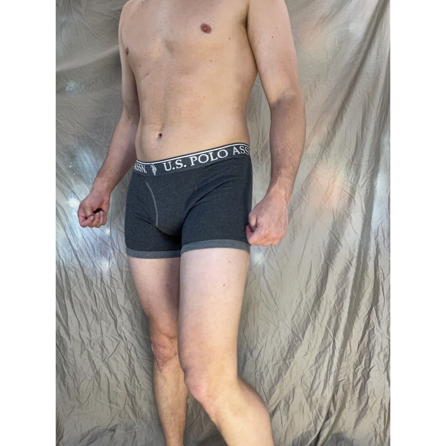 men's u.s. polo assn small Dark gray boxer briefs