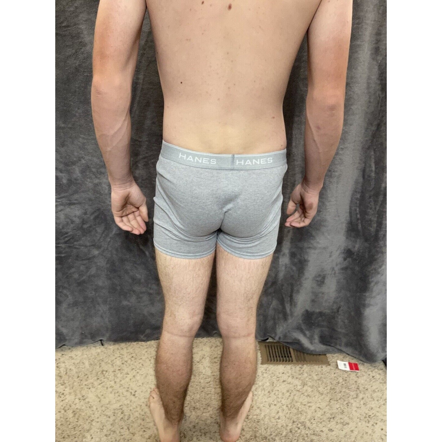 boy's XL hanes Gray boxer brief
