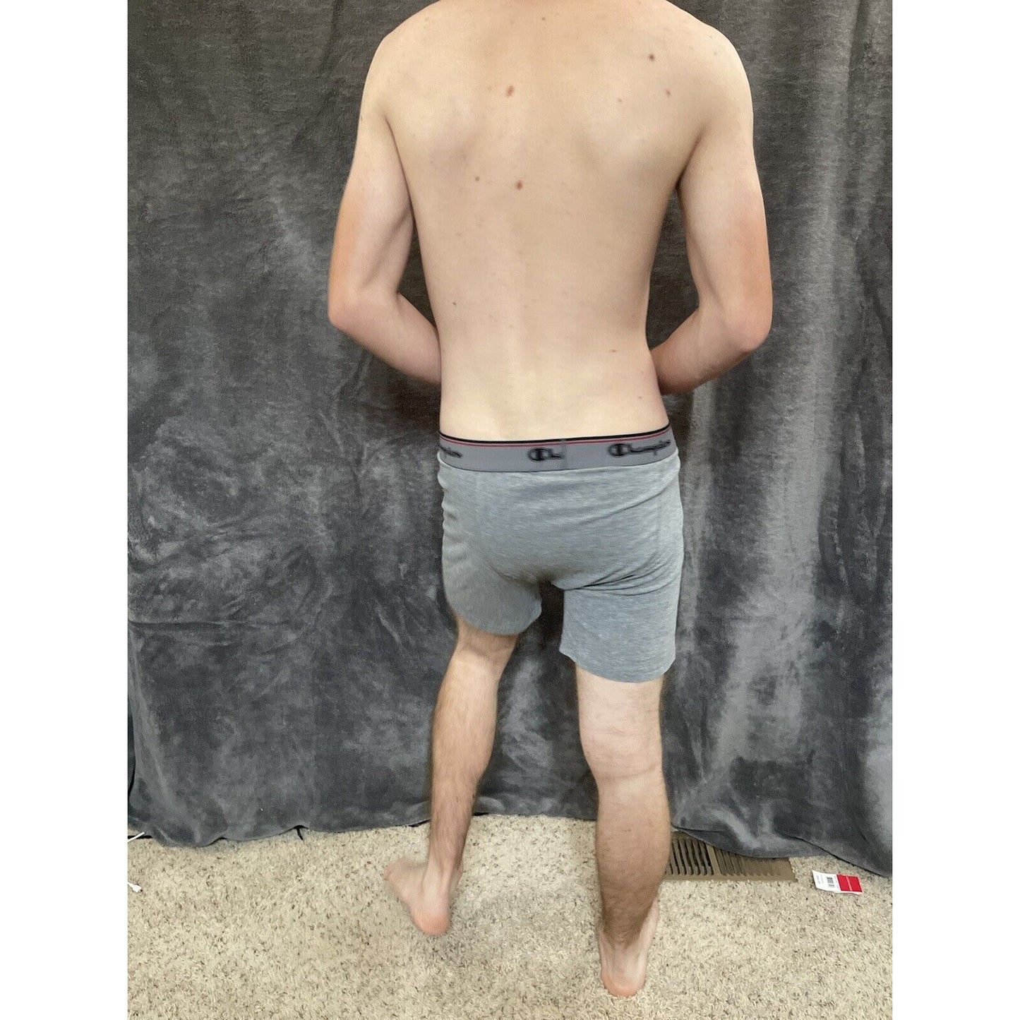 men's gray champion XL boxer briefs classic 5% spandex