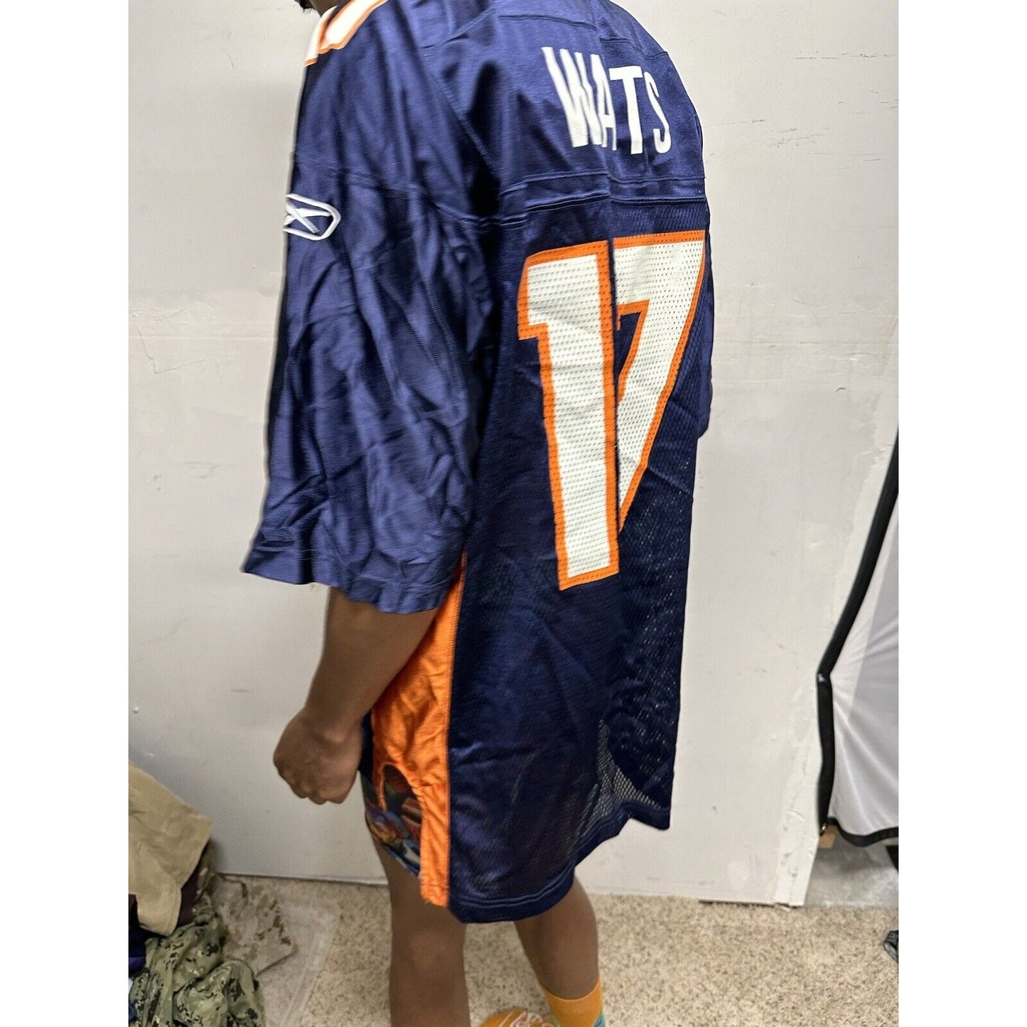Men’s NFL Equipment Large Reebok Denver Broncos Football Jersey 17 Watts