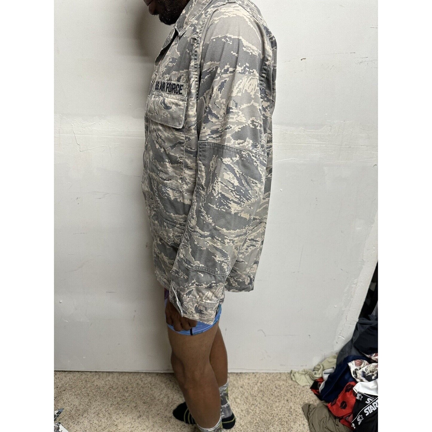 Men’s USAF Abu Airman Battle Uniform 42R Coat Top Blouse Civil Air Patrol