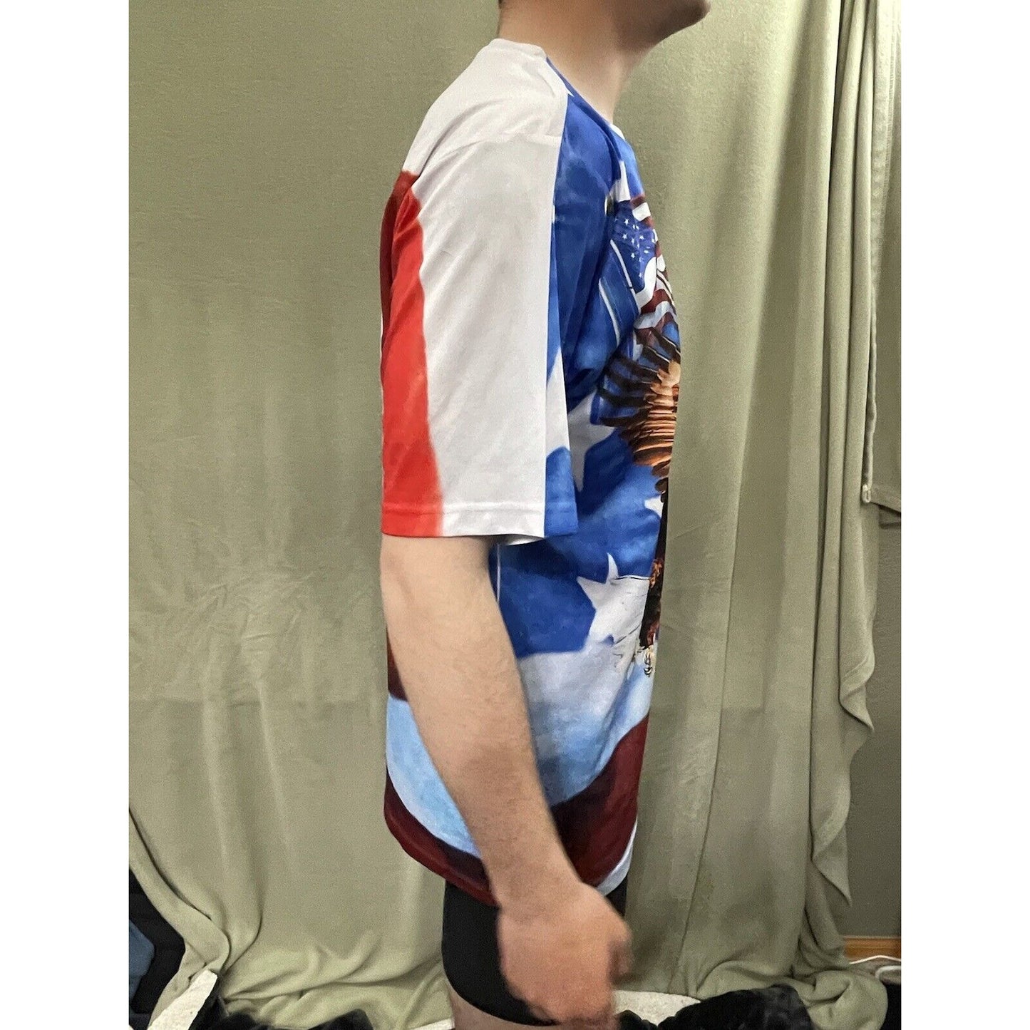 Bald Eagle Cotton Traders Sport Large Patriotic USA Shirt