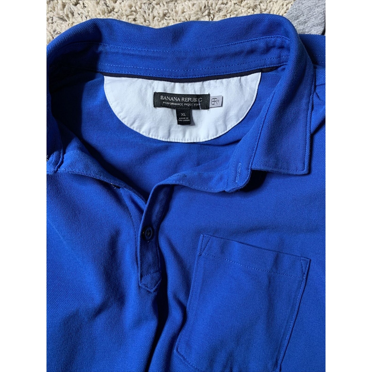 BANANA REPUBLIC Performance MENS POLO XL Blue