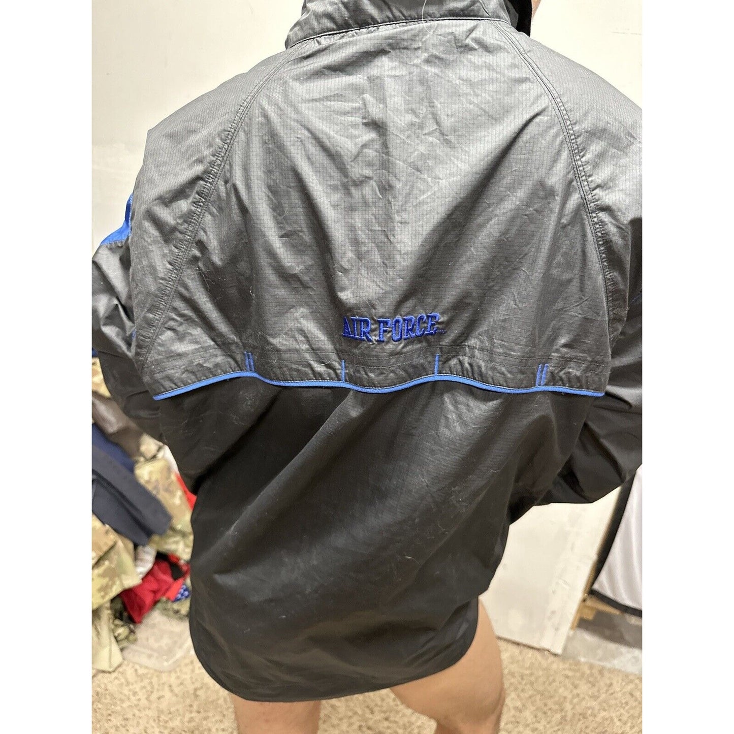 Men’s Nike Storm Fit Medium Blue USAFA Air Force Falcons Rain Jacket