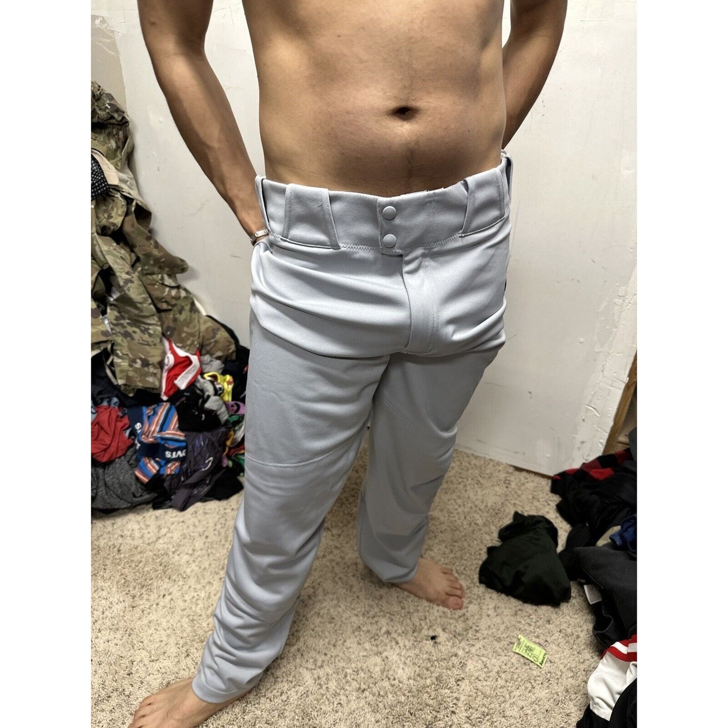 Men’s Gray Team Nike Baseball Pants Size Large