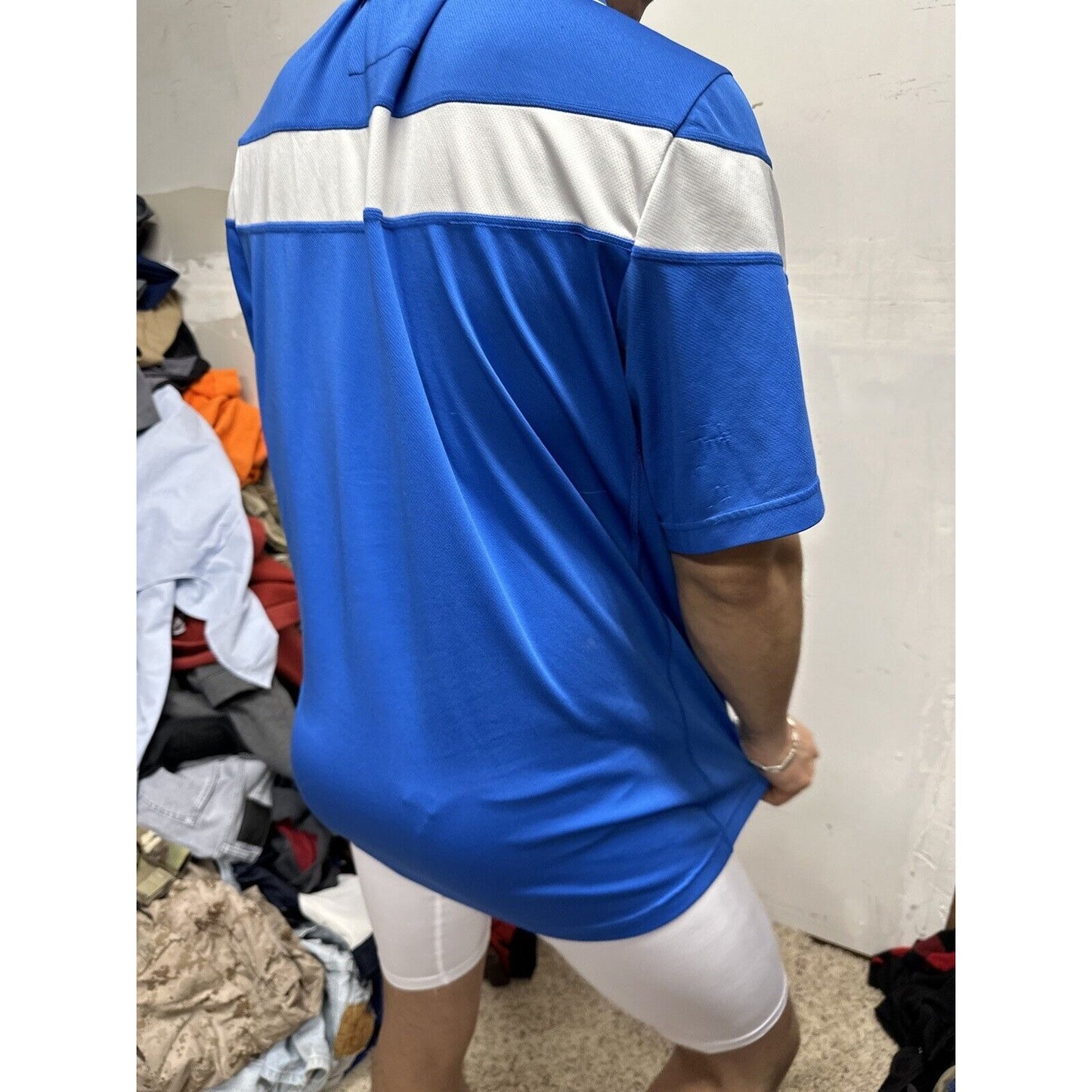 Men’s Blue UCLA Adidas Climalite Polo Shirt Bruins