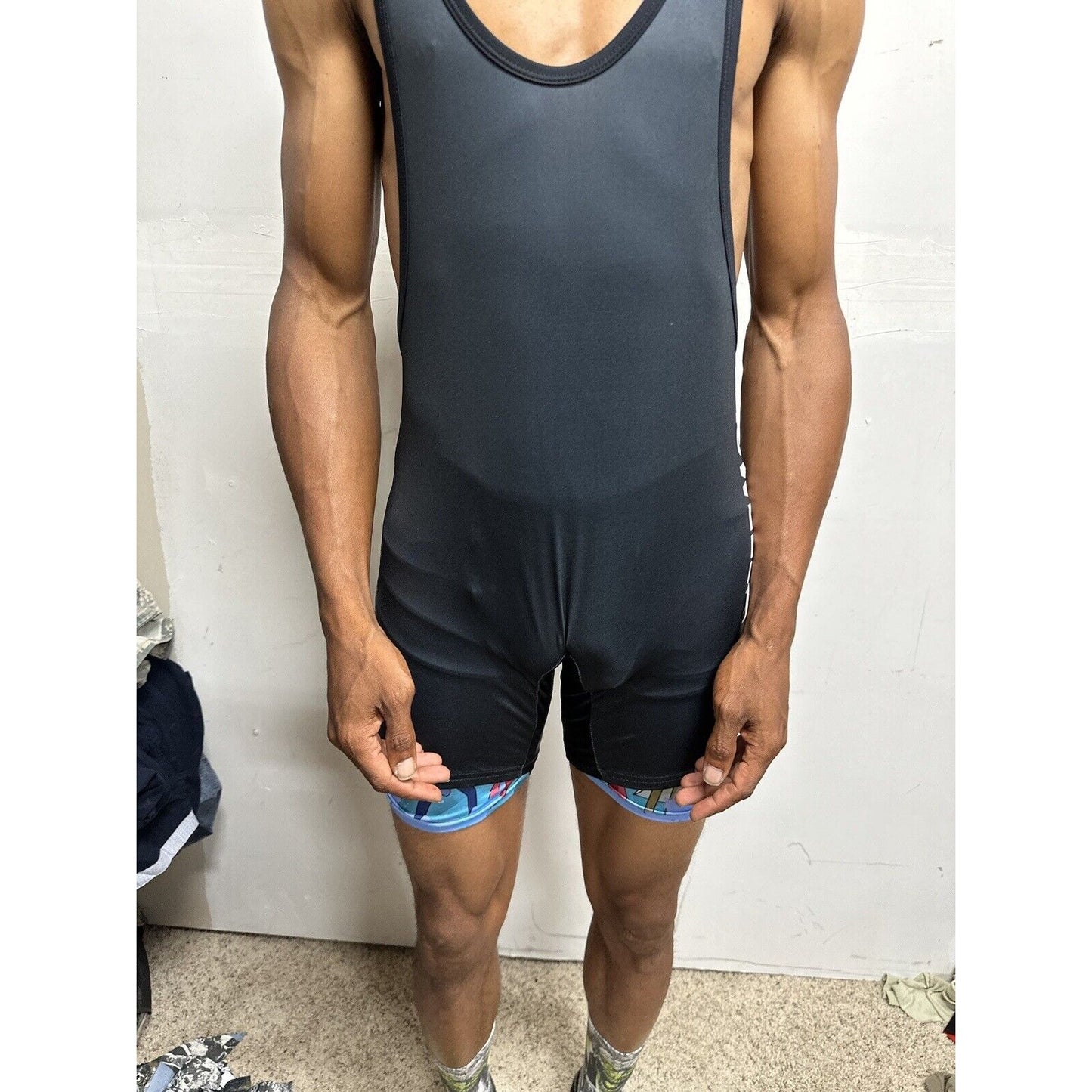 Men’s Tauwell XL Black Wrestling Singlet