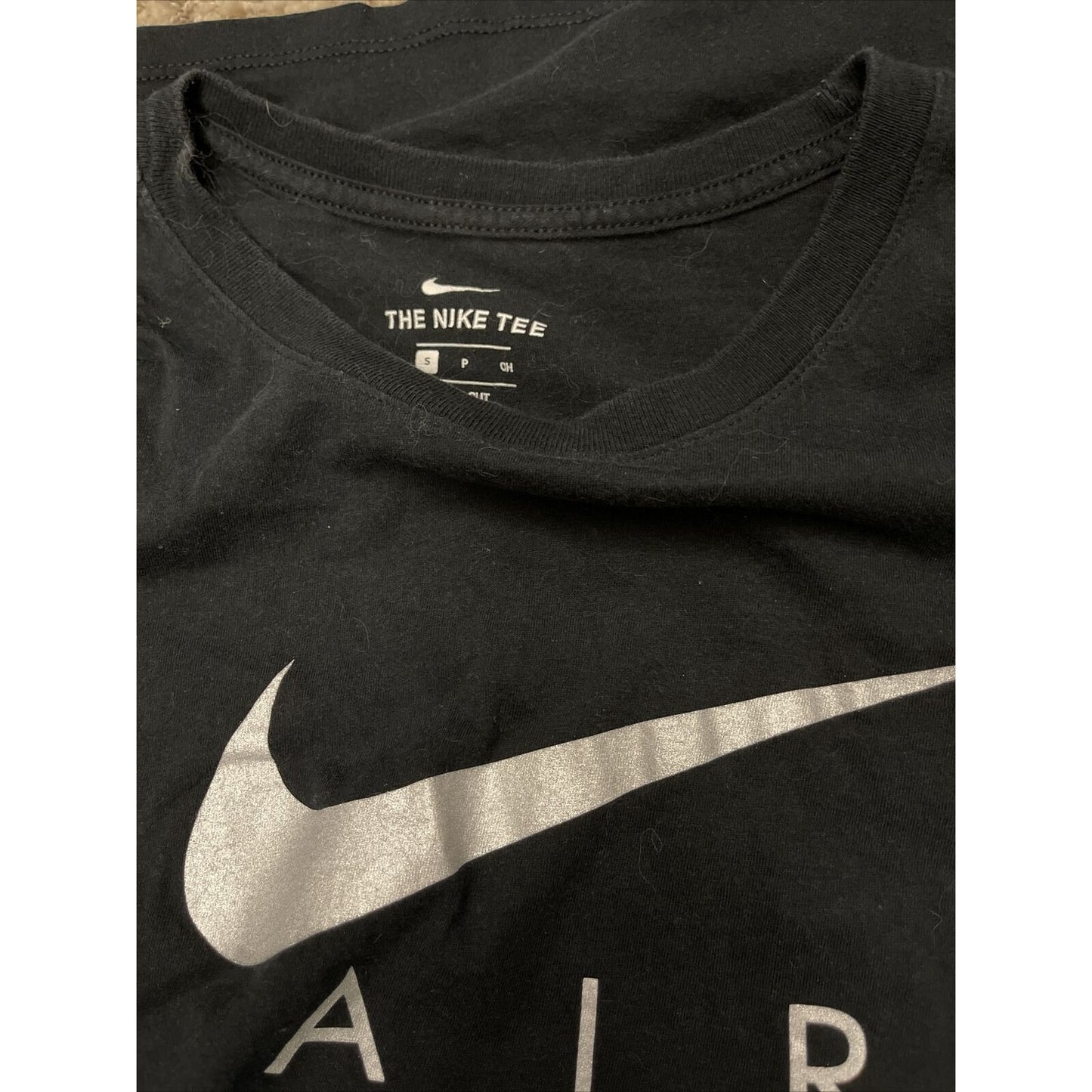Nike Air Mens T-Shirt Athletic Short Sleeve Swoosh AIR Logo Graphic Gym Active