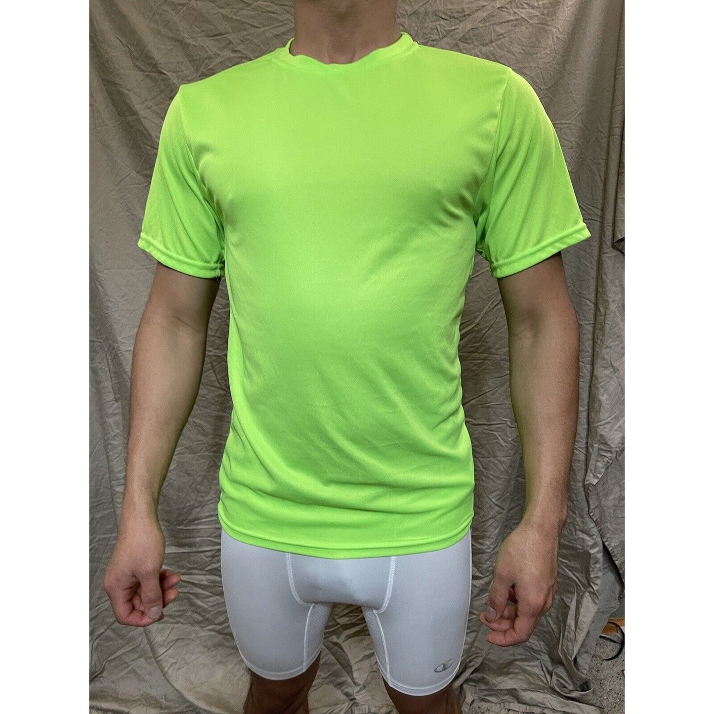 Men's Augusta Sportswear Moisture Management Athletic shirt Neon Green Small
