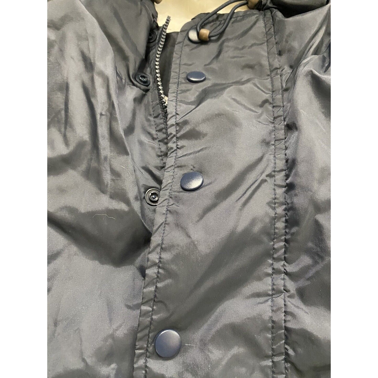 US AIR FORCE Holloway Men’s Large Windbreaker Navy Blue Jacket w/ White Stripe